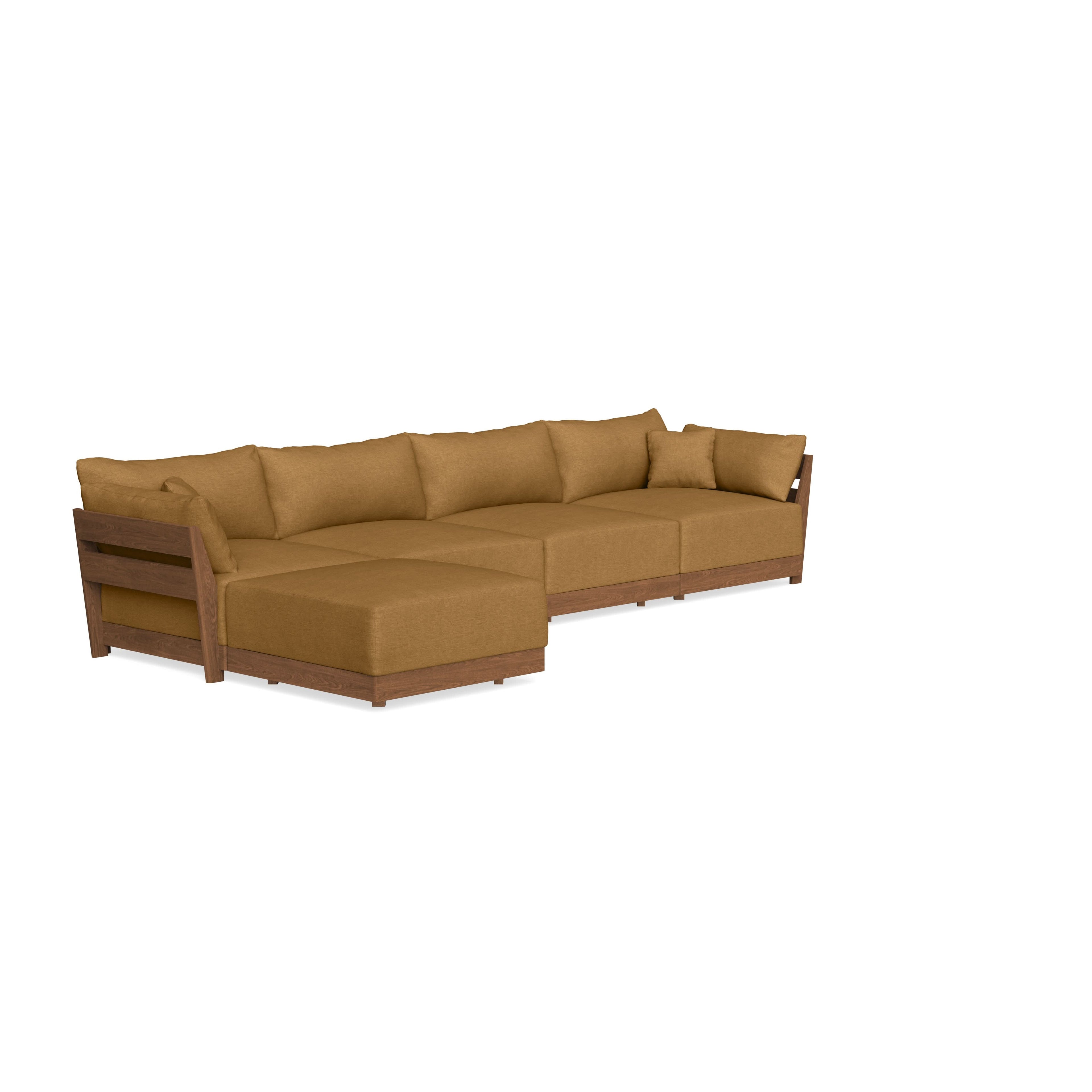 Modular Bondi Espresso 4-Seater Sectional in Dijon | Classic Blend