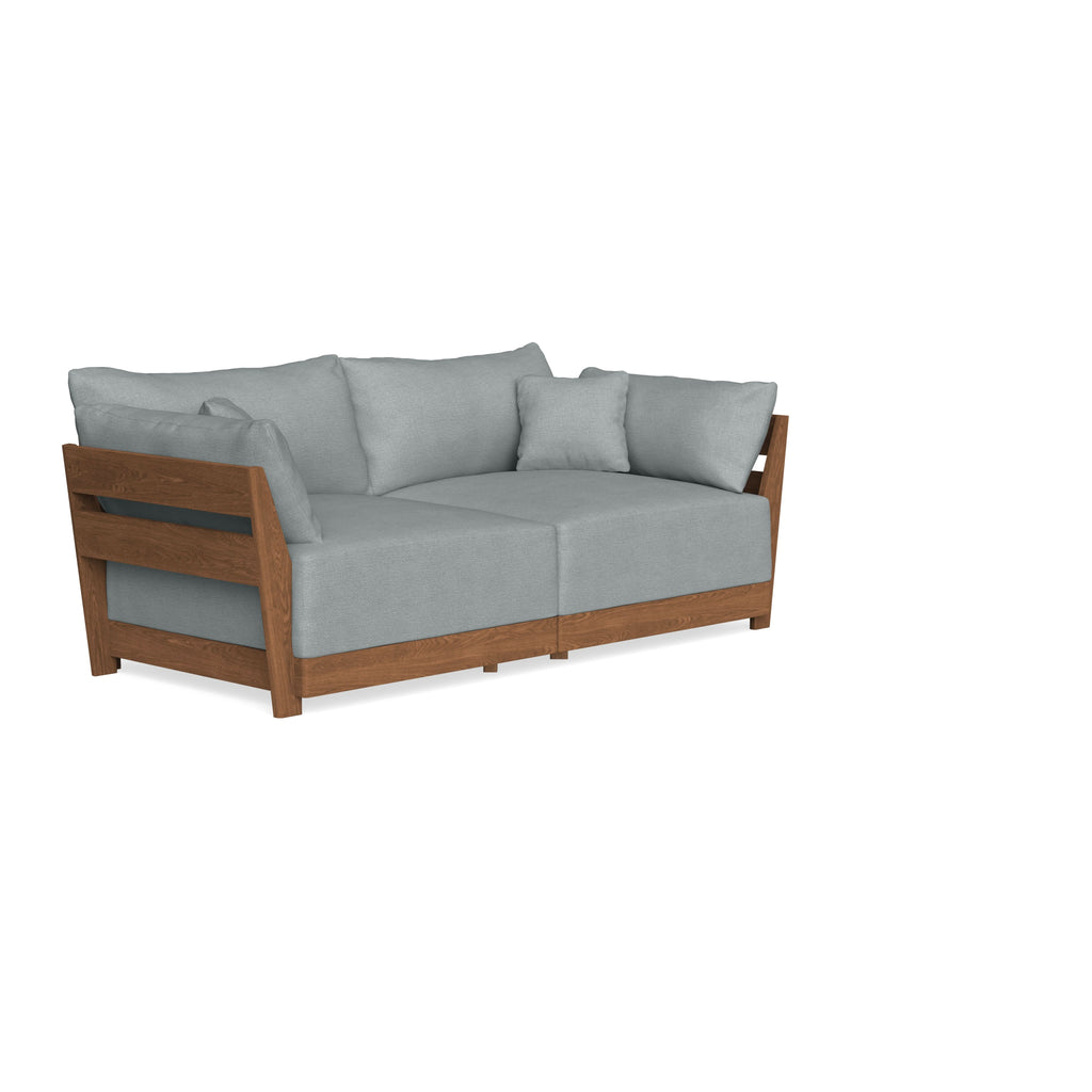Modular Bondi Espresso 2-Seater Sofa in Light Steel | Classic Blend