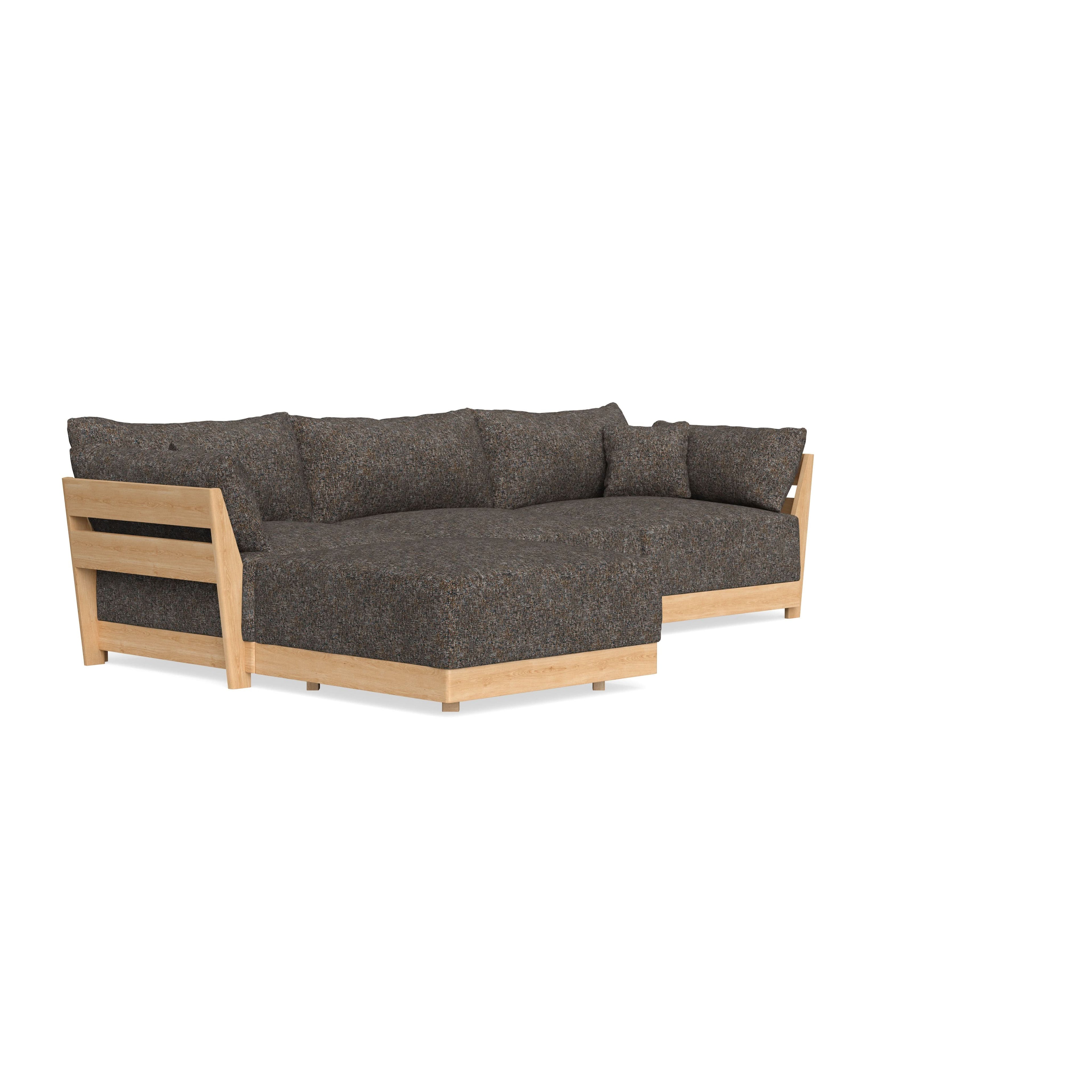 Modular Bondi Latte 3-Seater Sectional in Eclipse | Classic Blend