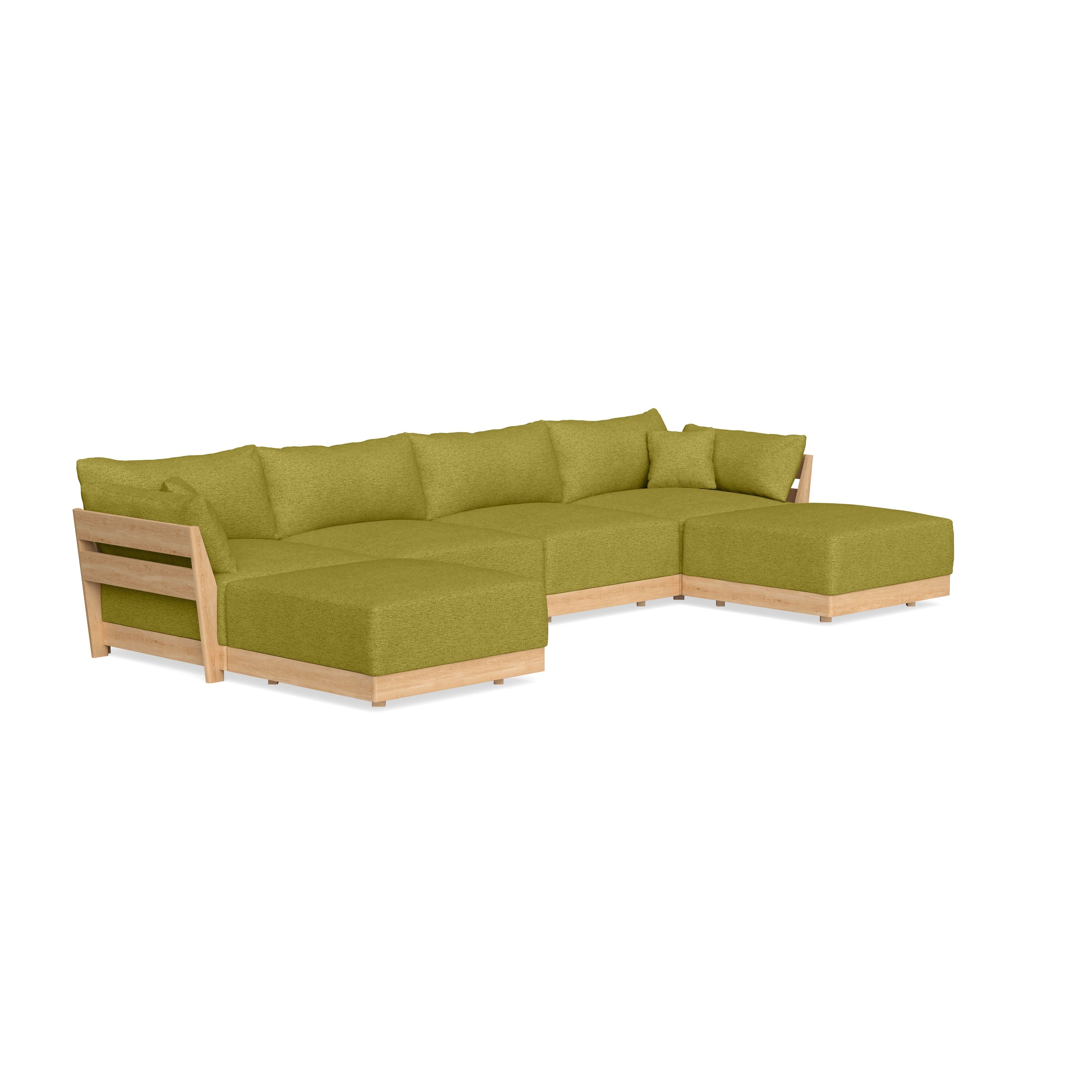 Slipcover Only - Modular Bondi 4-Seater U-Sectional in Avocado