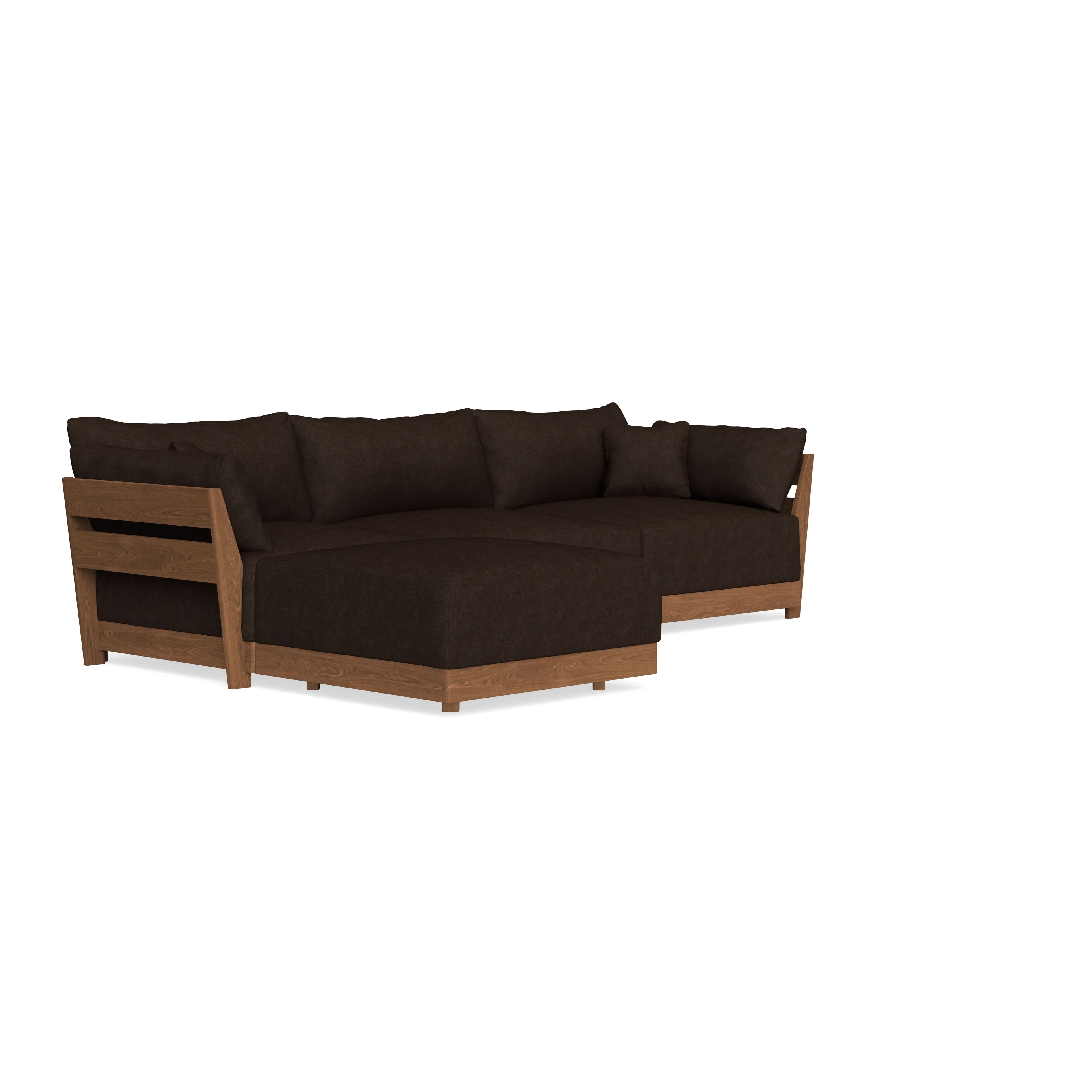 Modular Bondi Espresso 3-Seater Sectional in Espresso | Classic Blend