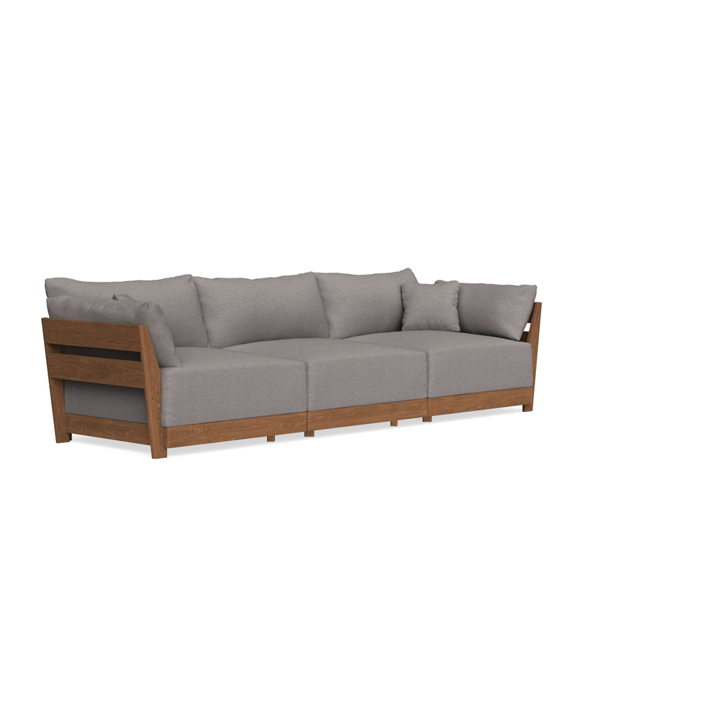 Modular Bondi Espresso 3-Seater Sofa in Cement | Classic Blend