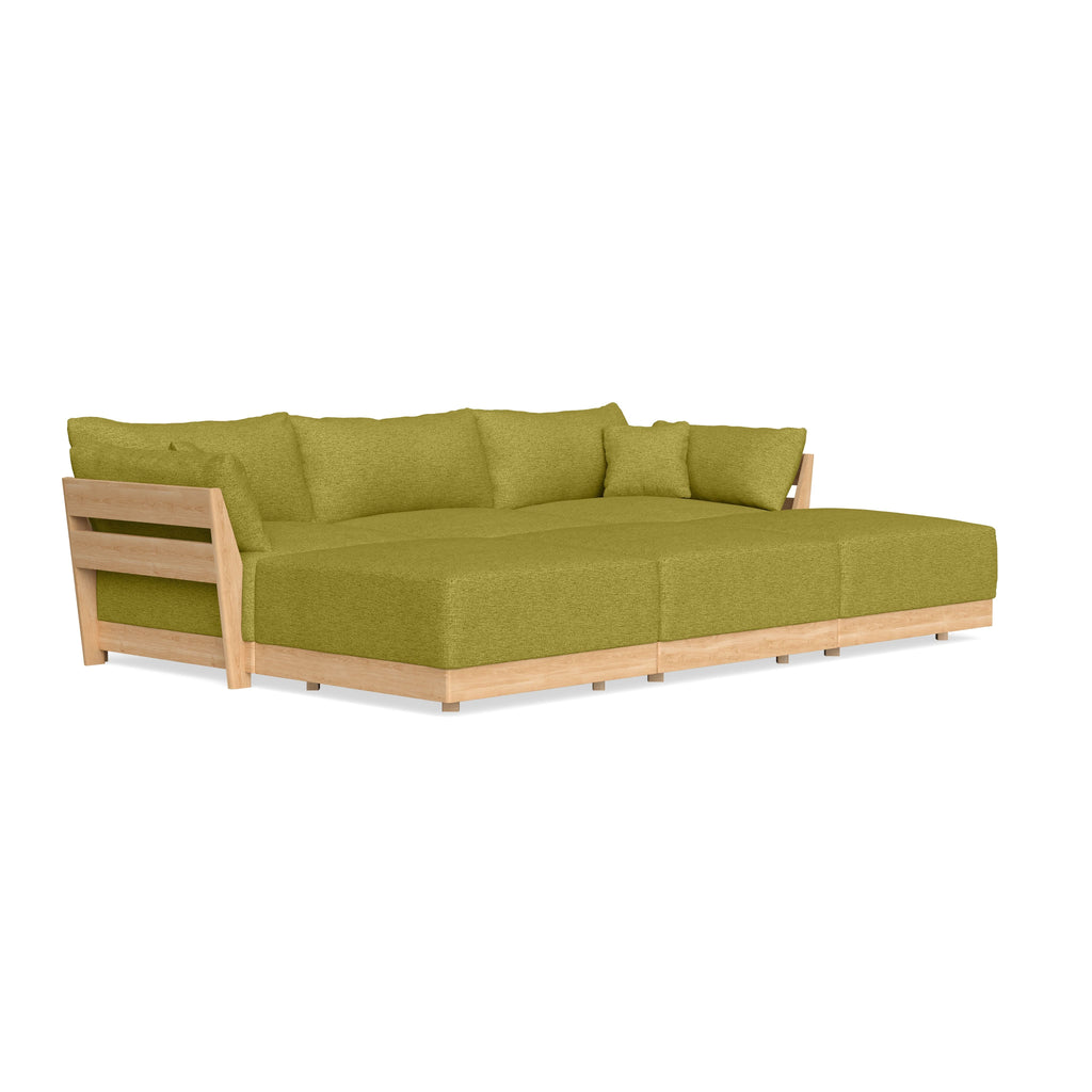 Slipcover Only - Modular Bondi 3-Seater Daybed Sofa Sectional in Avocado