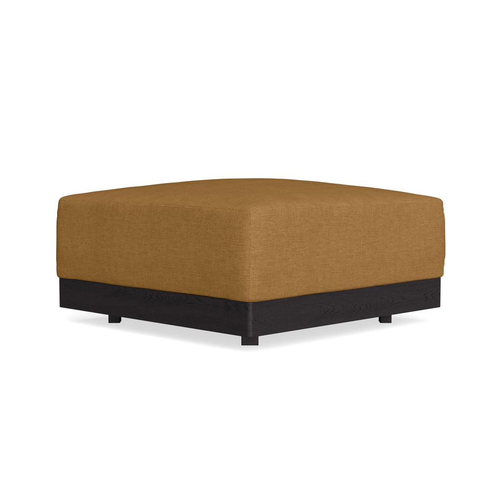 Modular Bondi Black Ottoman in Dijon | Classic Blend