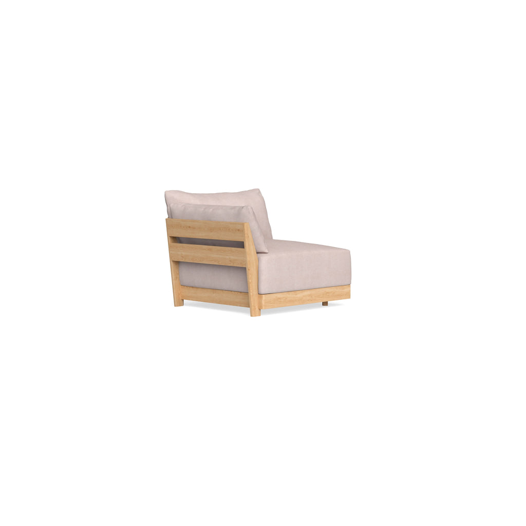 Modular Bondi Latte End Chair in Blush | Memory Foam Blend