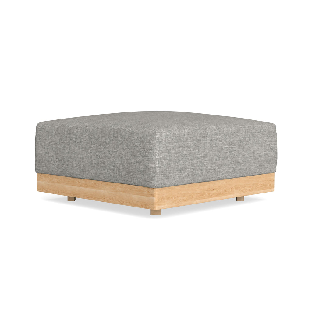 Modular Bondi Latte Ottoman in Fog | Memory Foam Blend