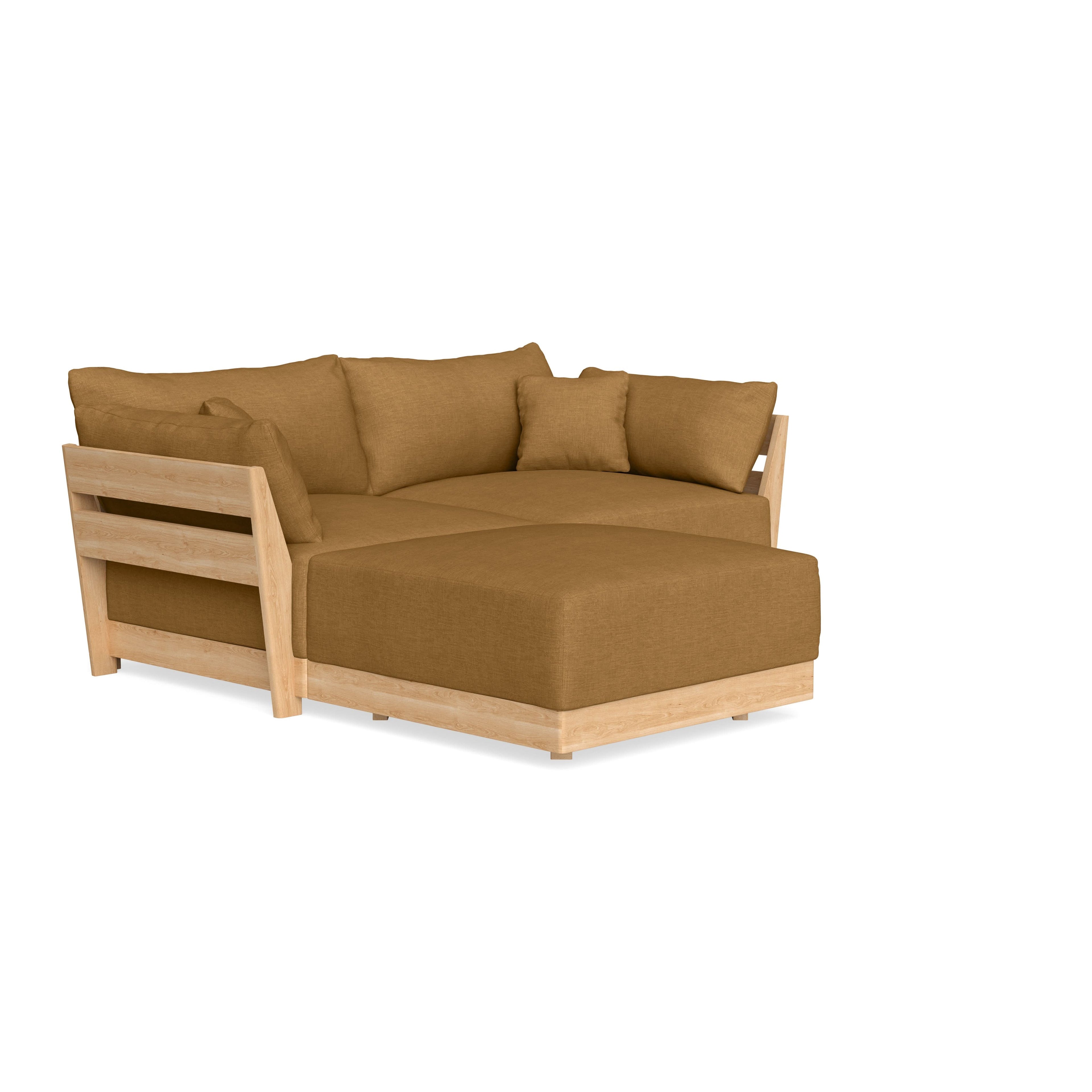 Modular Bondi Latte 2-Seater Sectional in Dijon | Classic Blend