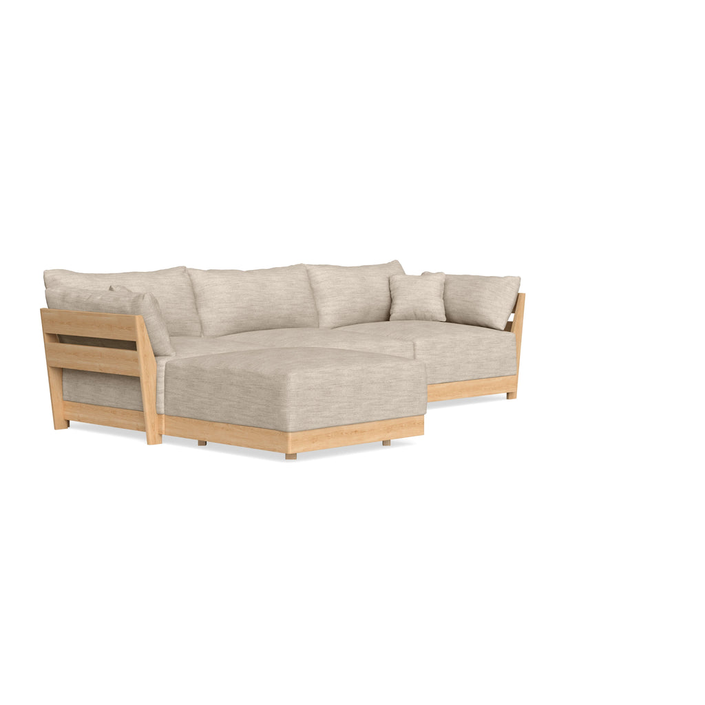Slipcover Only - Modular Bondi 3-Seater Sectional in Wheat