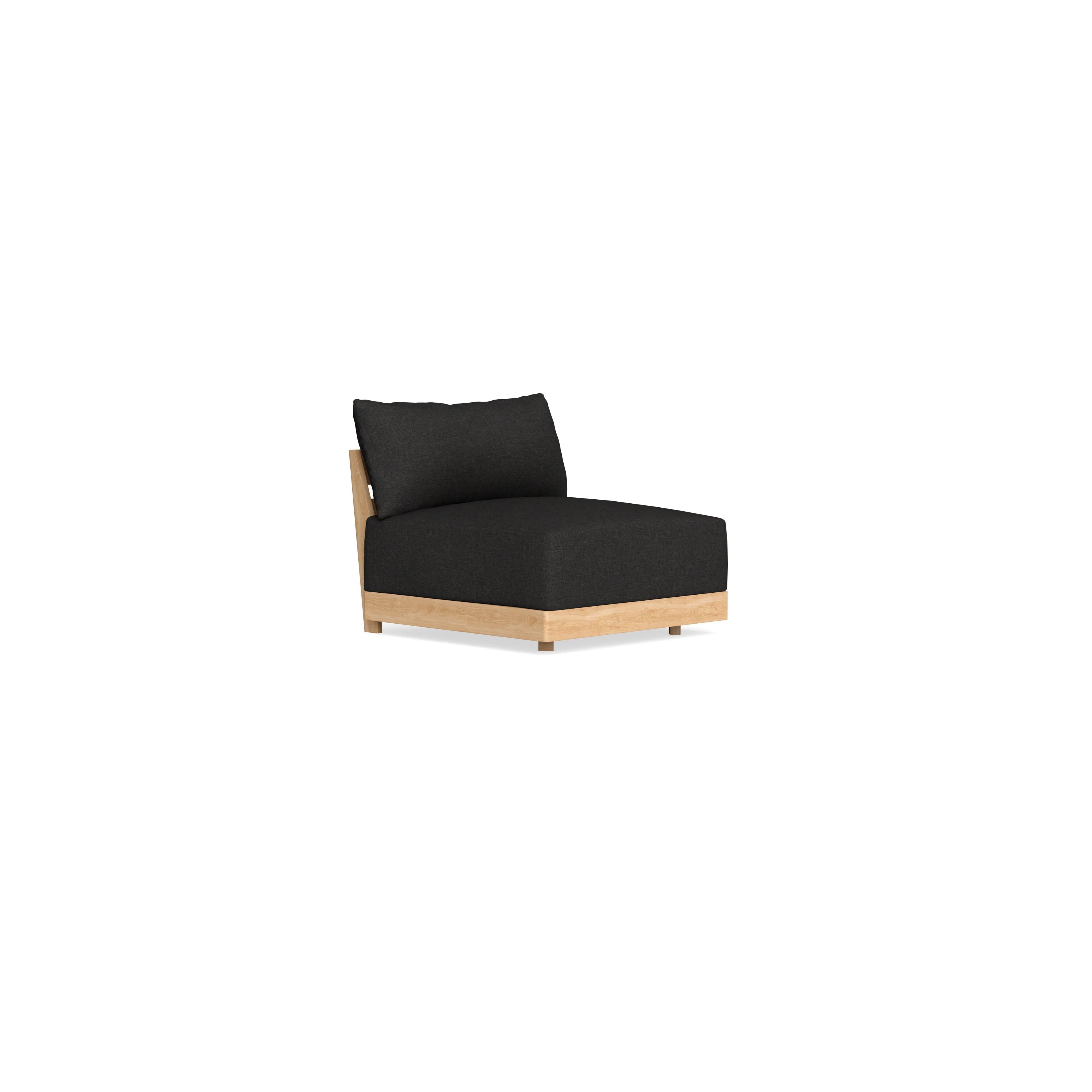 Slipcover Only - Modular Bondi Armless Chair in Peppercorn