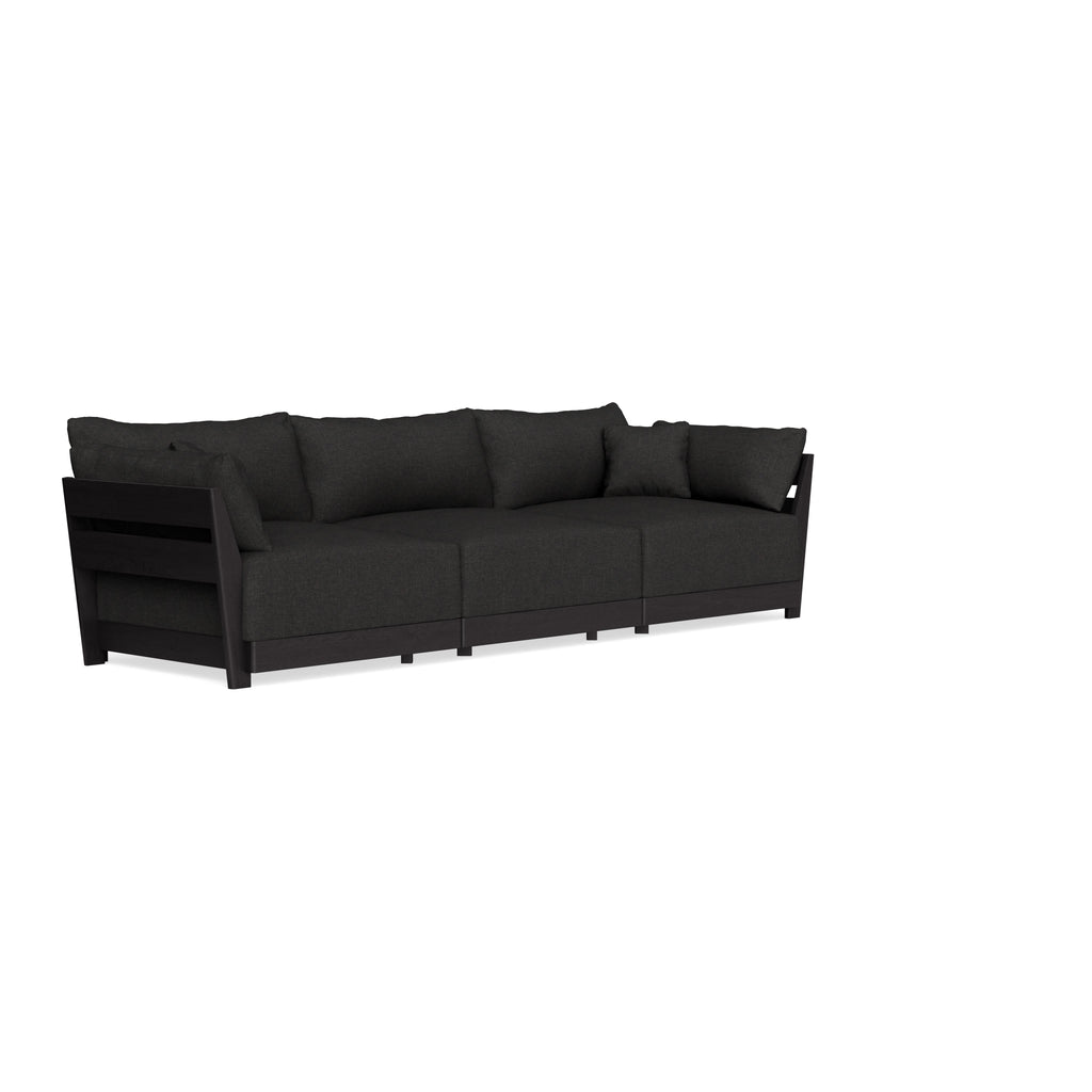 Modular Bondi Black 3-Seater Sofa in Peppercorn | Classic Blend