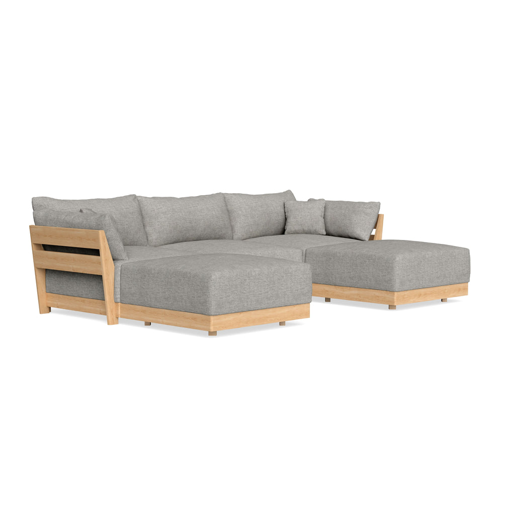 Slipcover Only - Modular Bondi 3-Seater U-Sectional in Fog