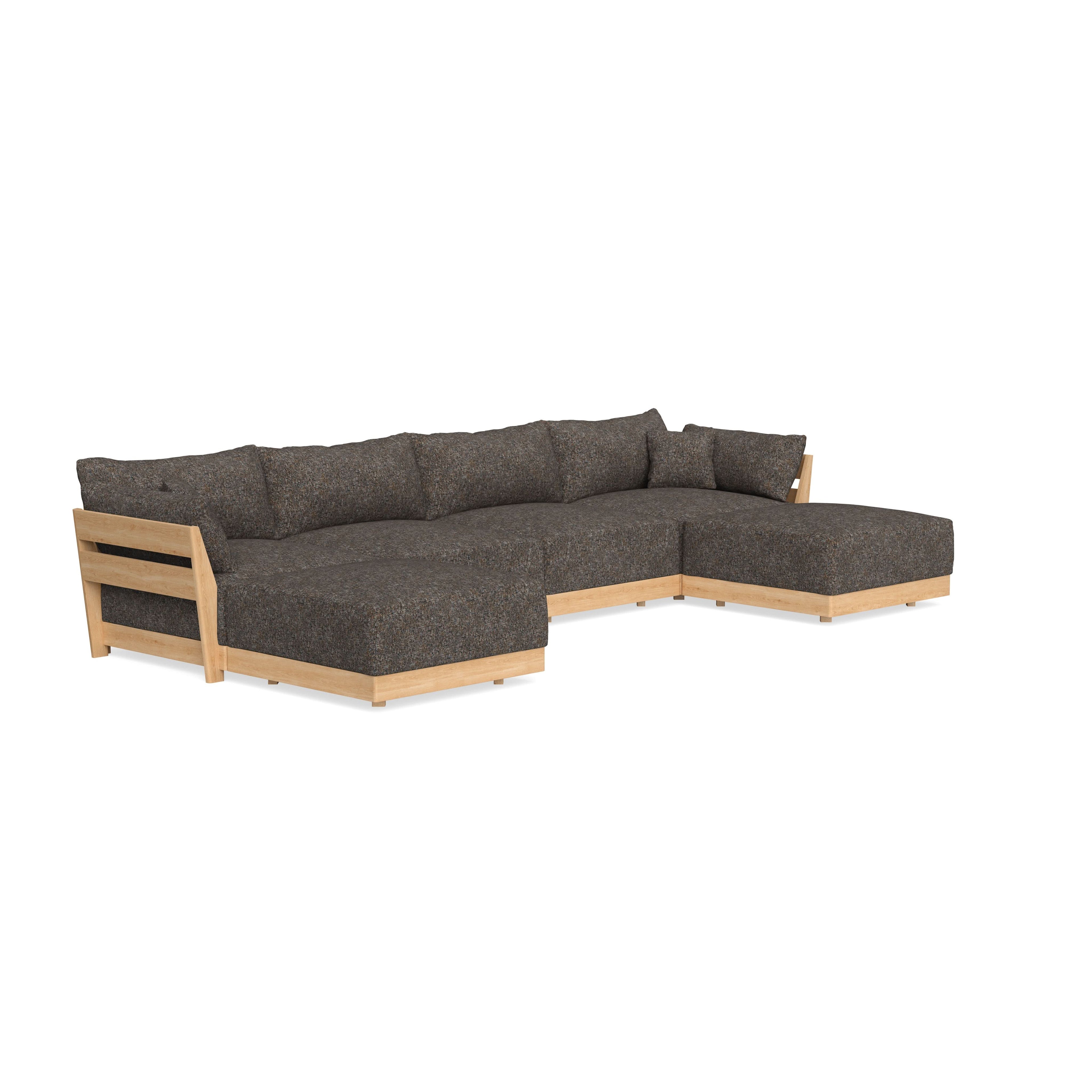 Slipcover Only - Modular Bondi 4-Seater U-Sectional in Eclipse