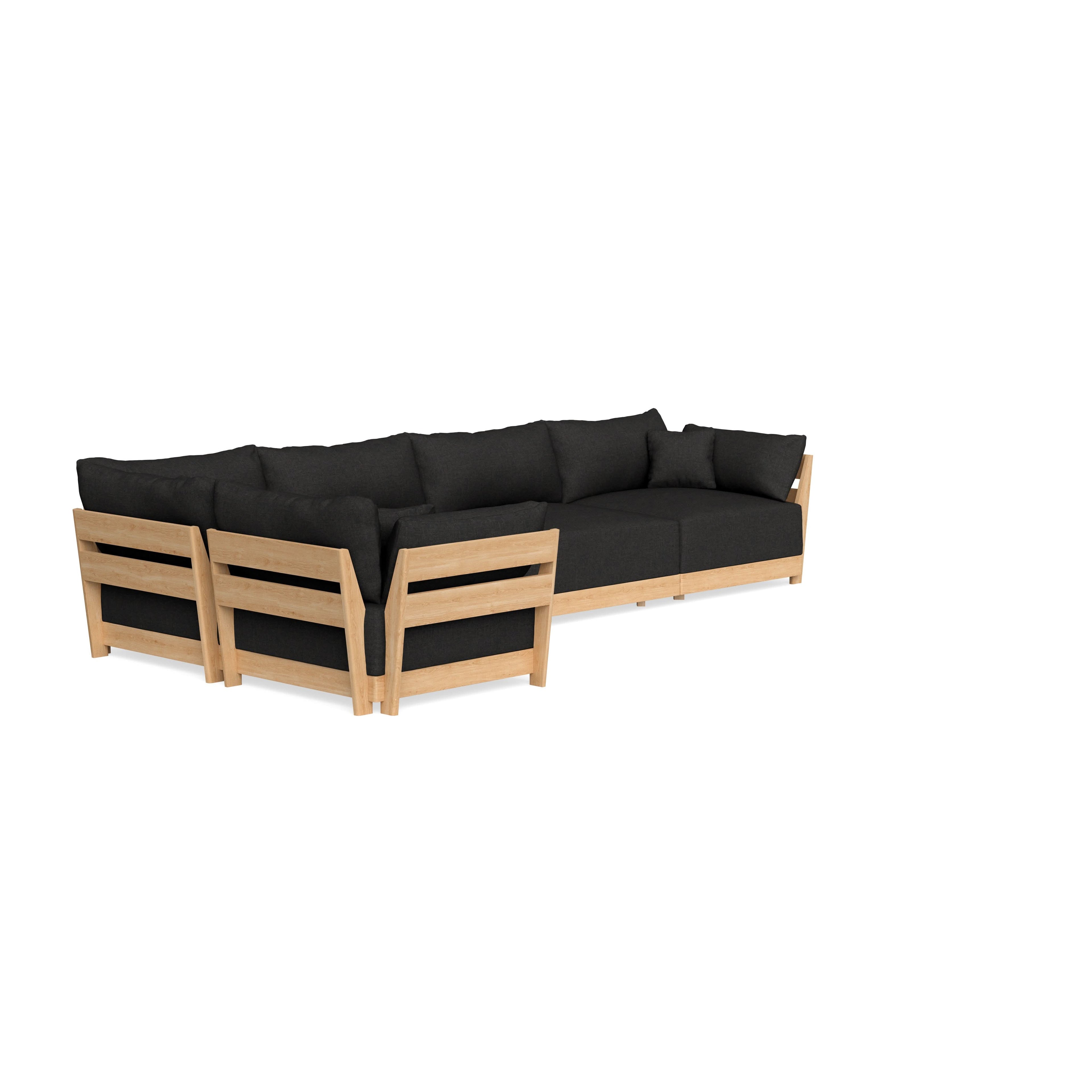 Slipcover Only - Modular Bondi 5-Seater L-Sectional in Peppercorn