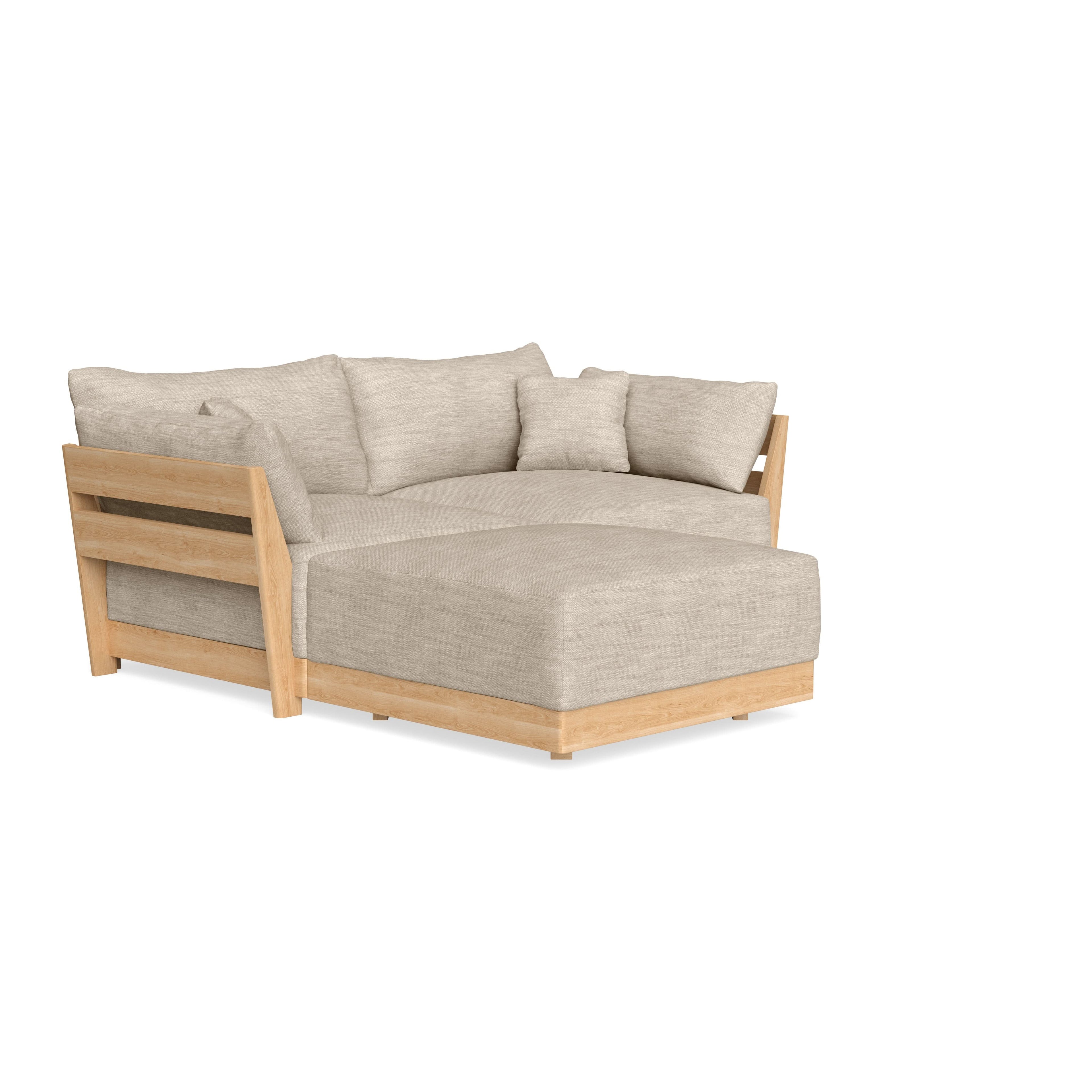 Slipcover Only - Modular Bondi 2-Seater Sectional in Wheat