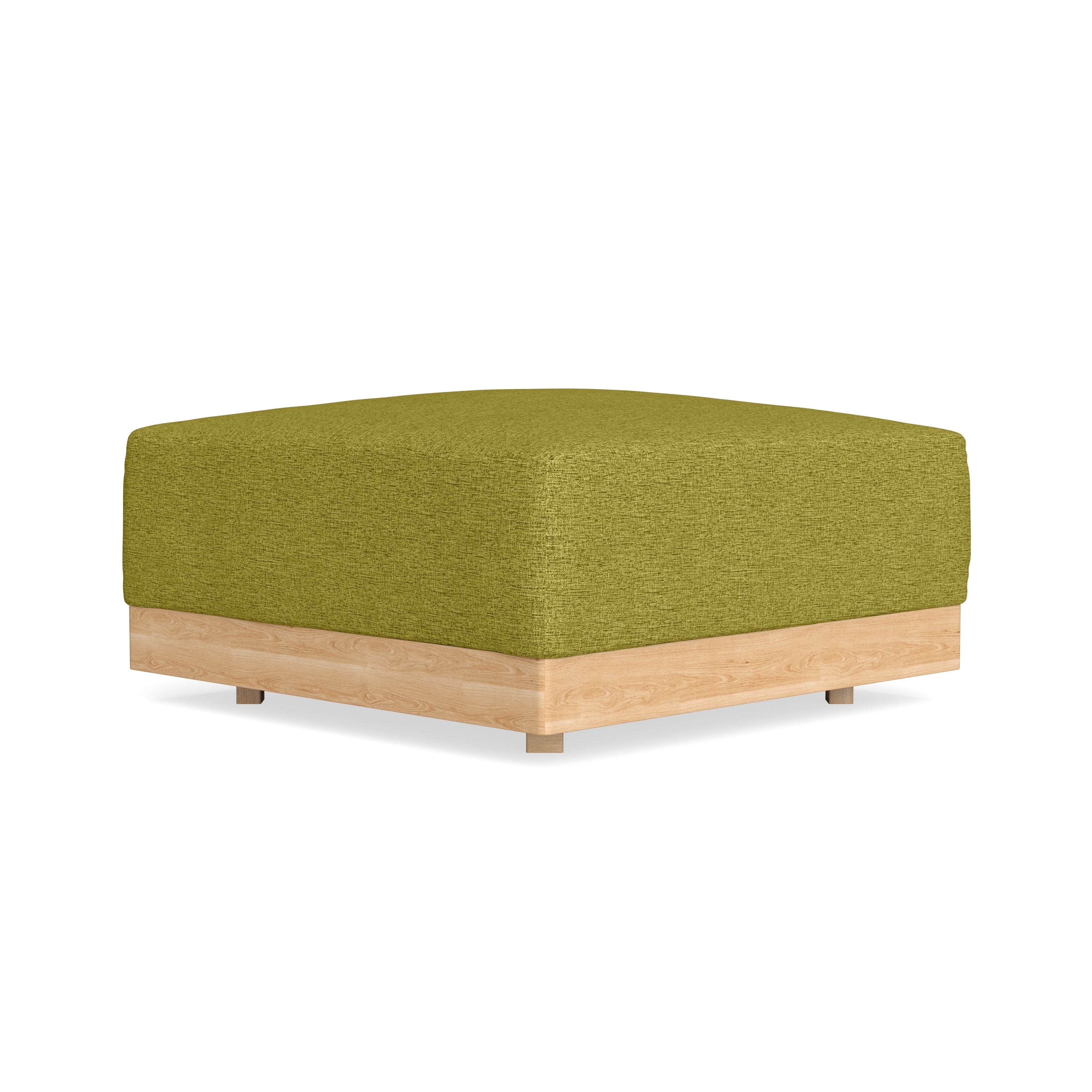 Modular Bondi Latte Ottoman in Avocado | Memory Foam Blend