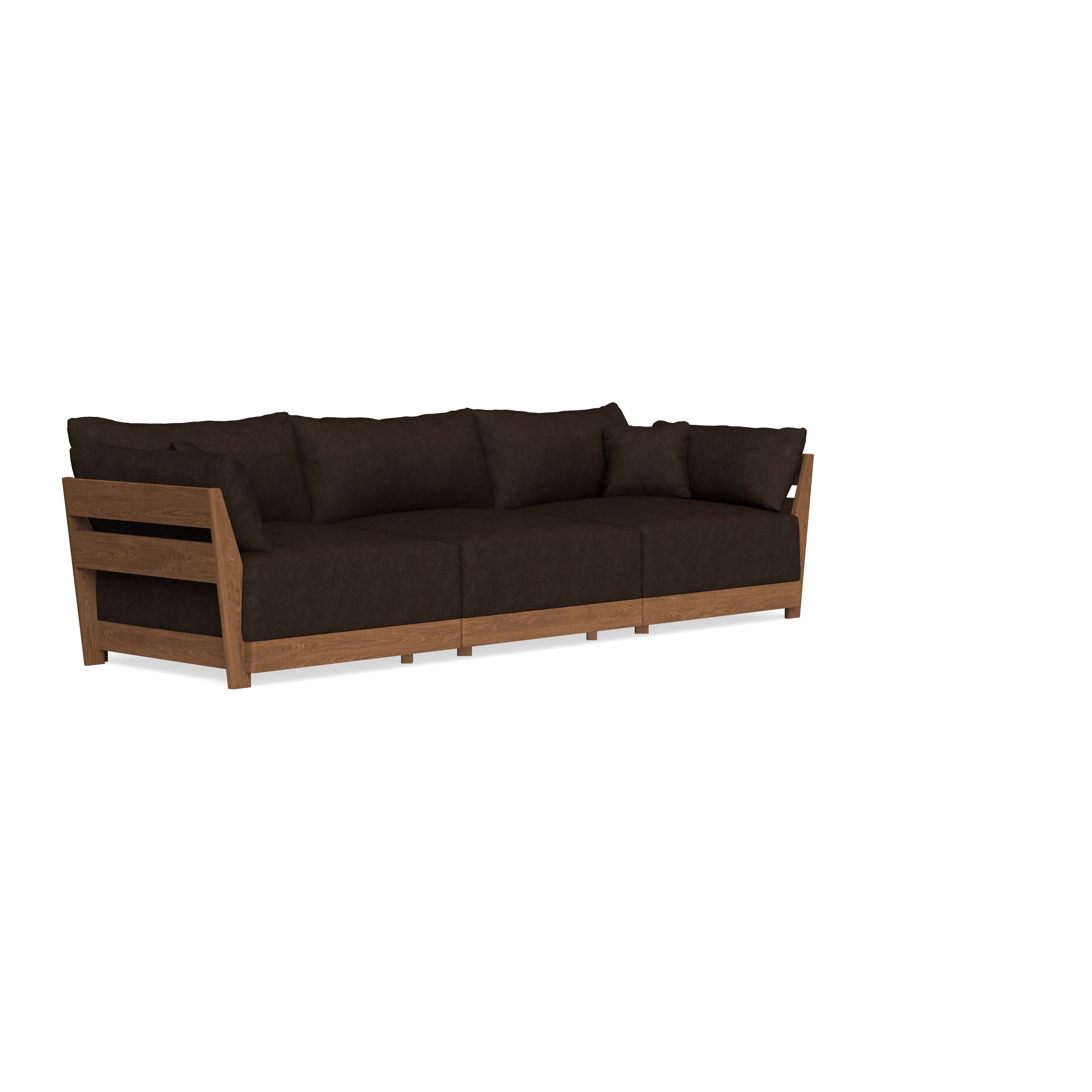 Modular Bondi Espresso 3-Seater Sofa in Espresso | Memory Foam Blend