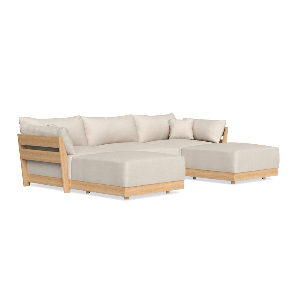 Slipcover Only - Modular Bondi 3-Seater U-Sectional in Seashell