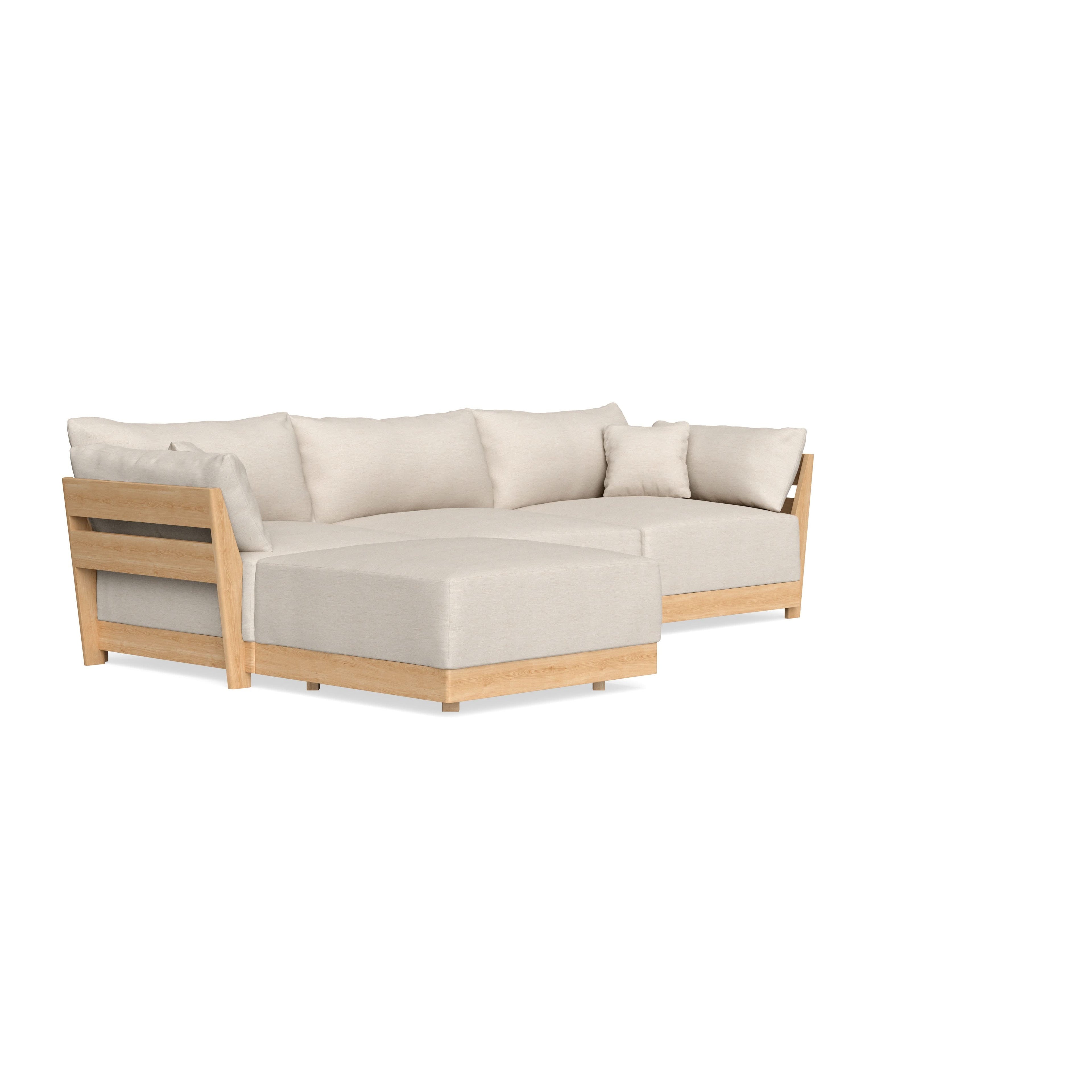 Slipcover Only - Modular Bondi 3-Seater Sectional in Seashell