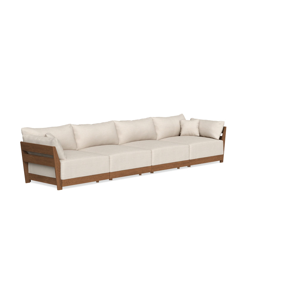 Modular Bondi Espresso 4-Seater Sofa in Seashell | Classic Blend