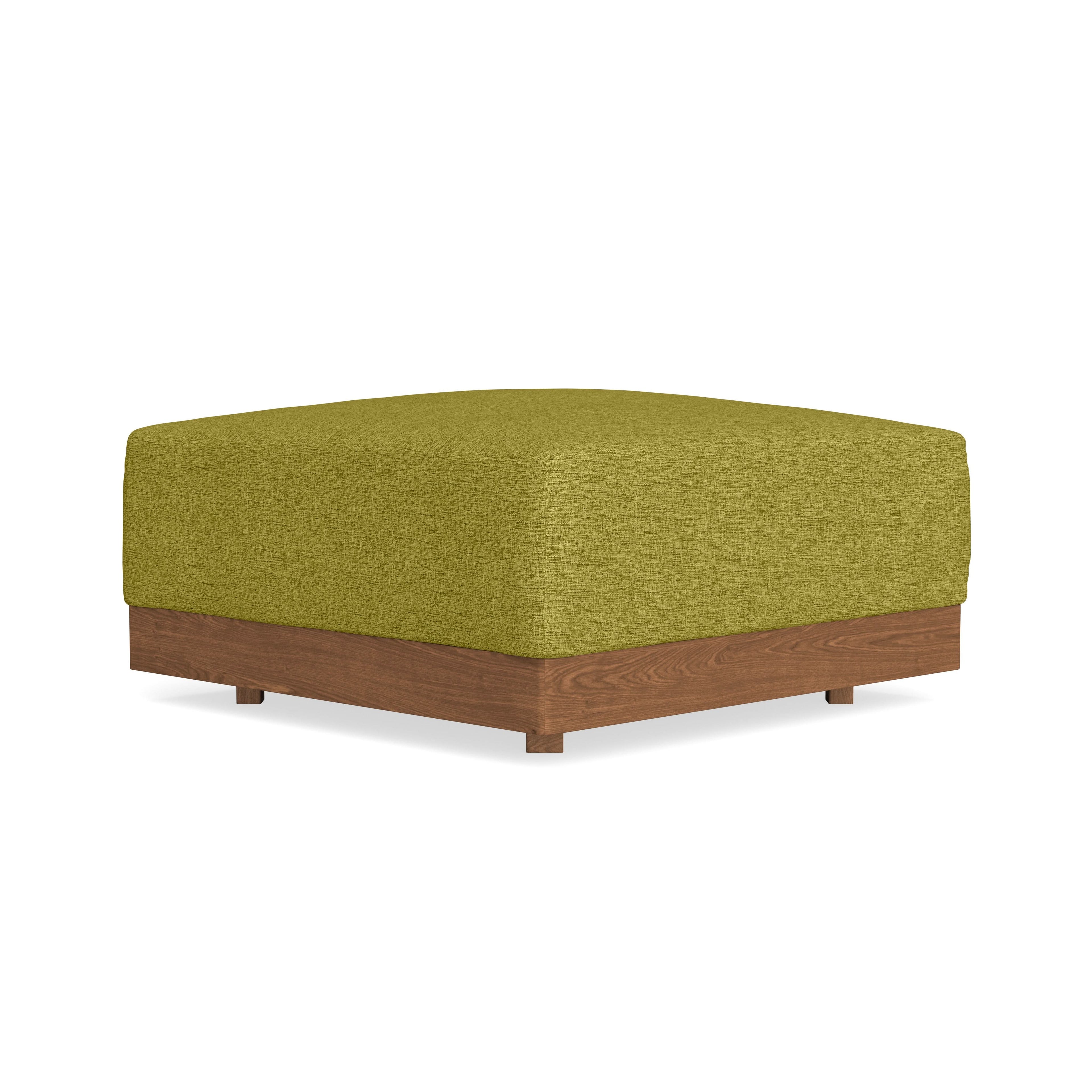 Modular Bondi Espresso Ottoman in Avocado | Memory Foam Blend