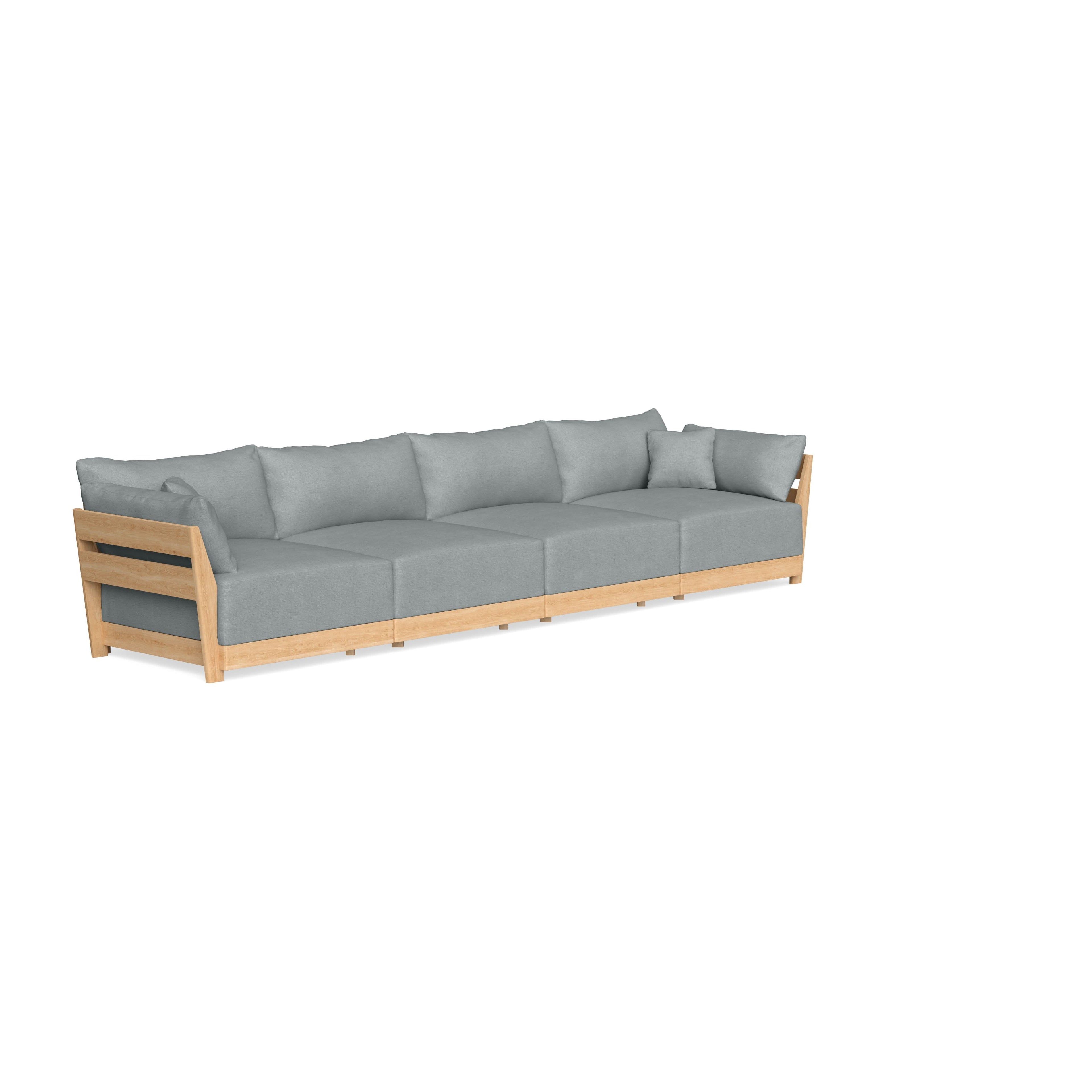Slipcover Only - Modular Bondi 4-Seater Sofa in Light Steel