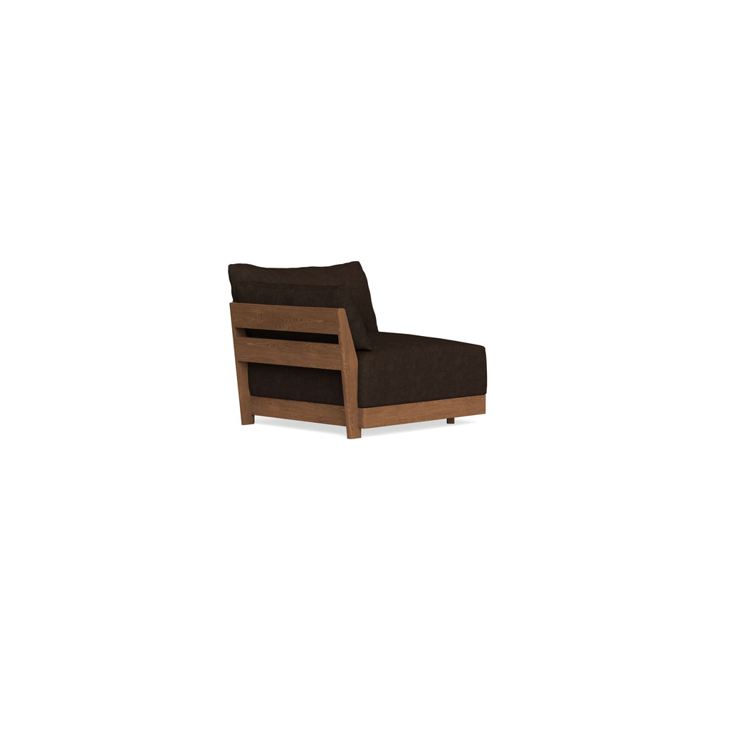 Modular Bondi Espresso End Chair in Espresso | Memory Foam Blend