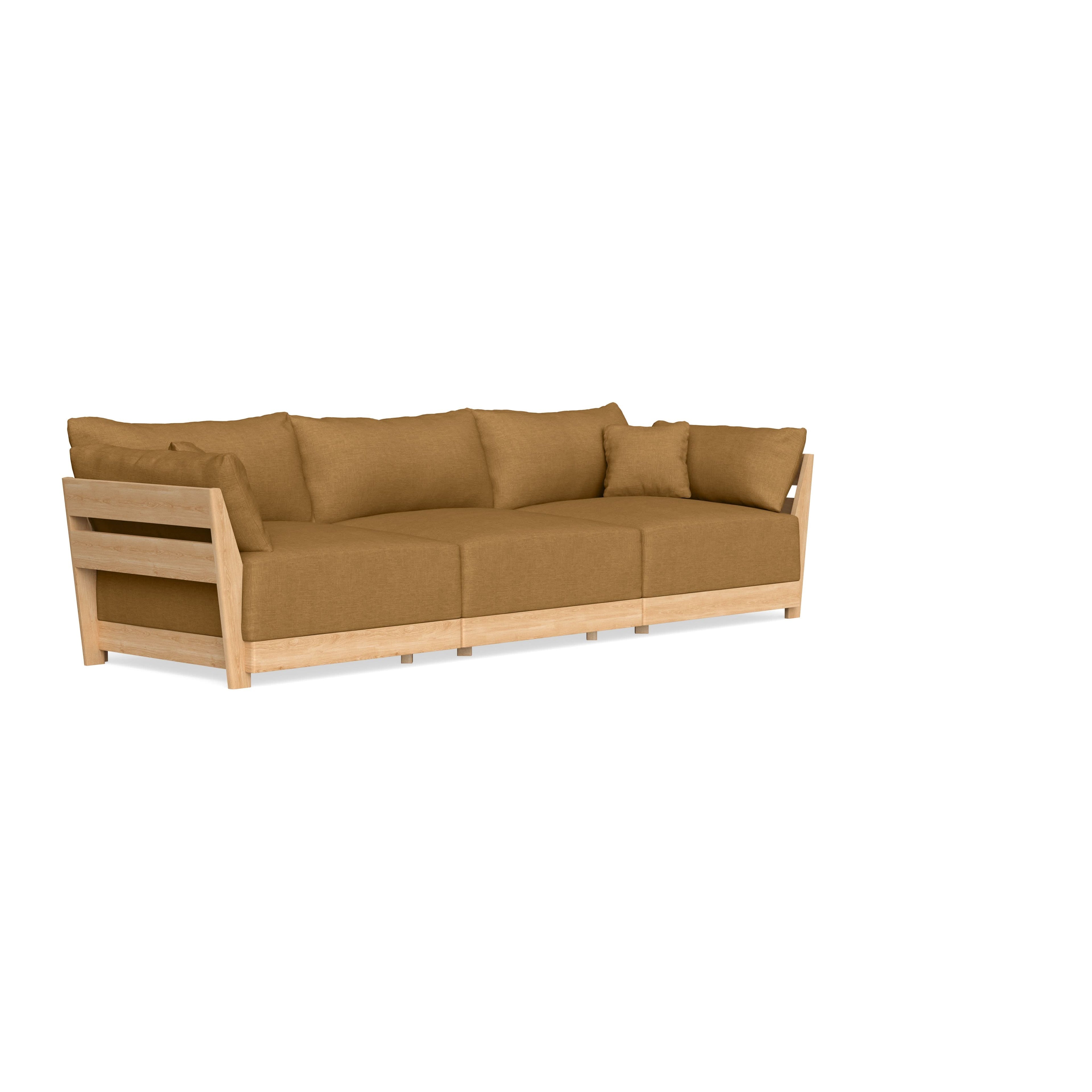 Modular Bondi Latte 3-Seater Sofa in Dijon | Classic Blend