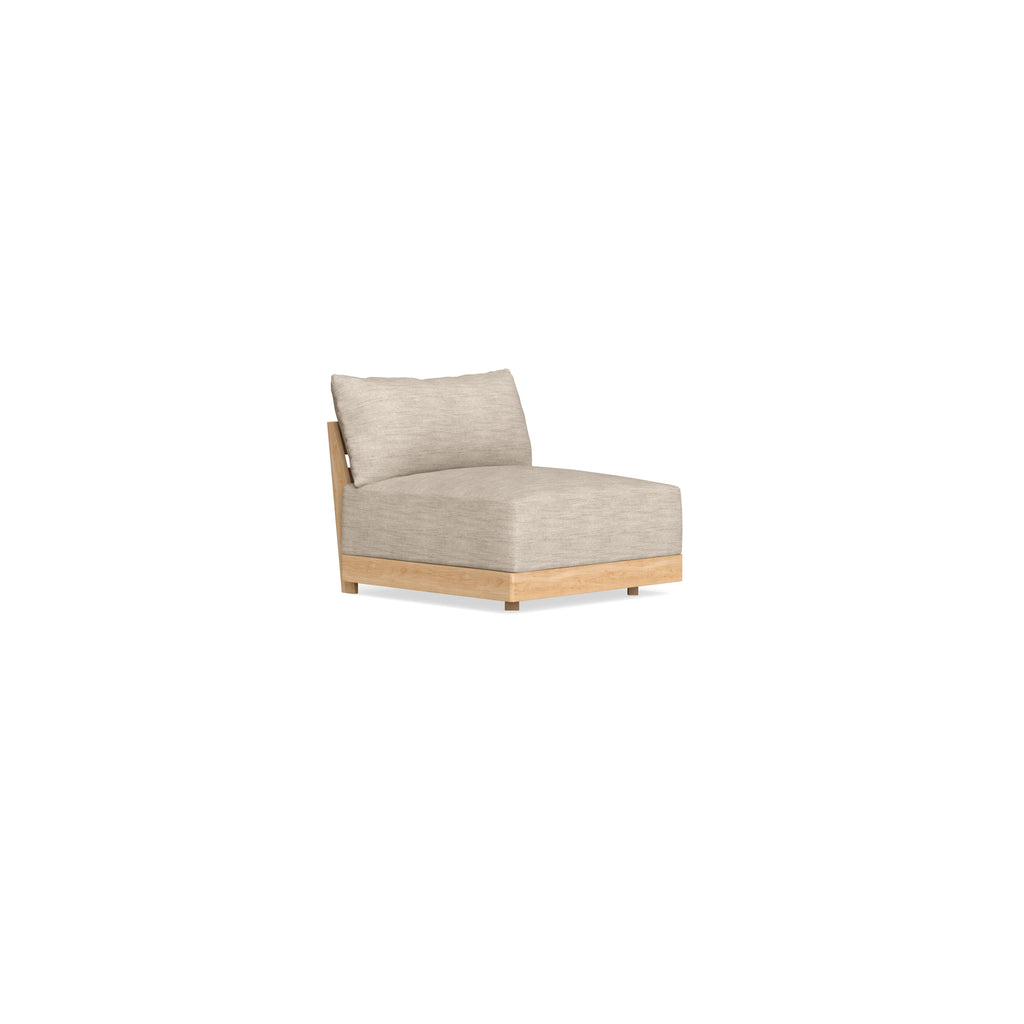 Modular Bondi Latte Armless Chair in Wheat | Classic Blend