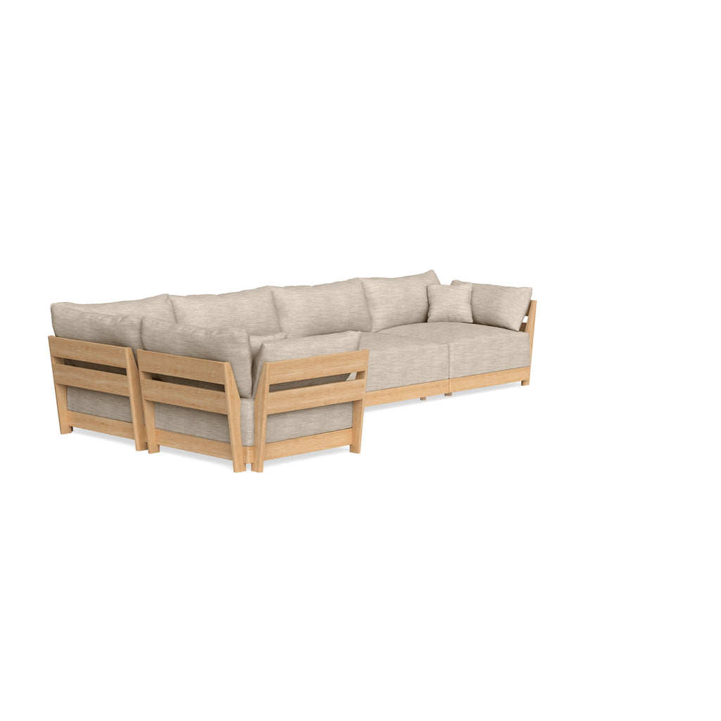 Slipcover Only - Modular Bondi 5-Seater L-Sectional in Wheat