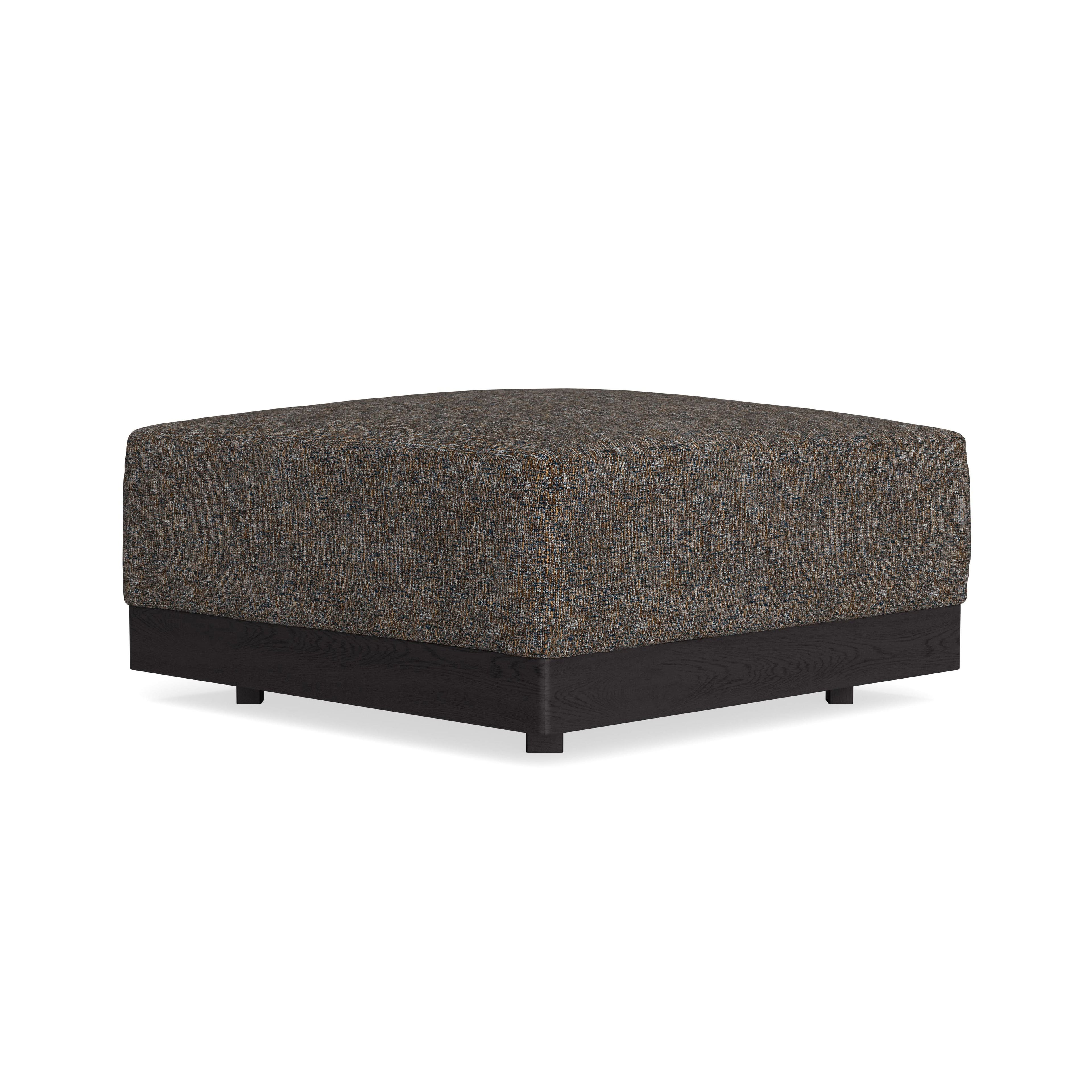 Modular Bondi Black Ottoman in Eclipse | Memory Foam Blend