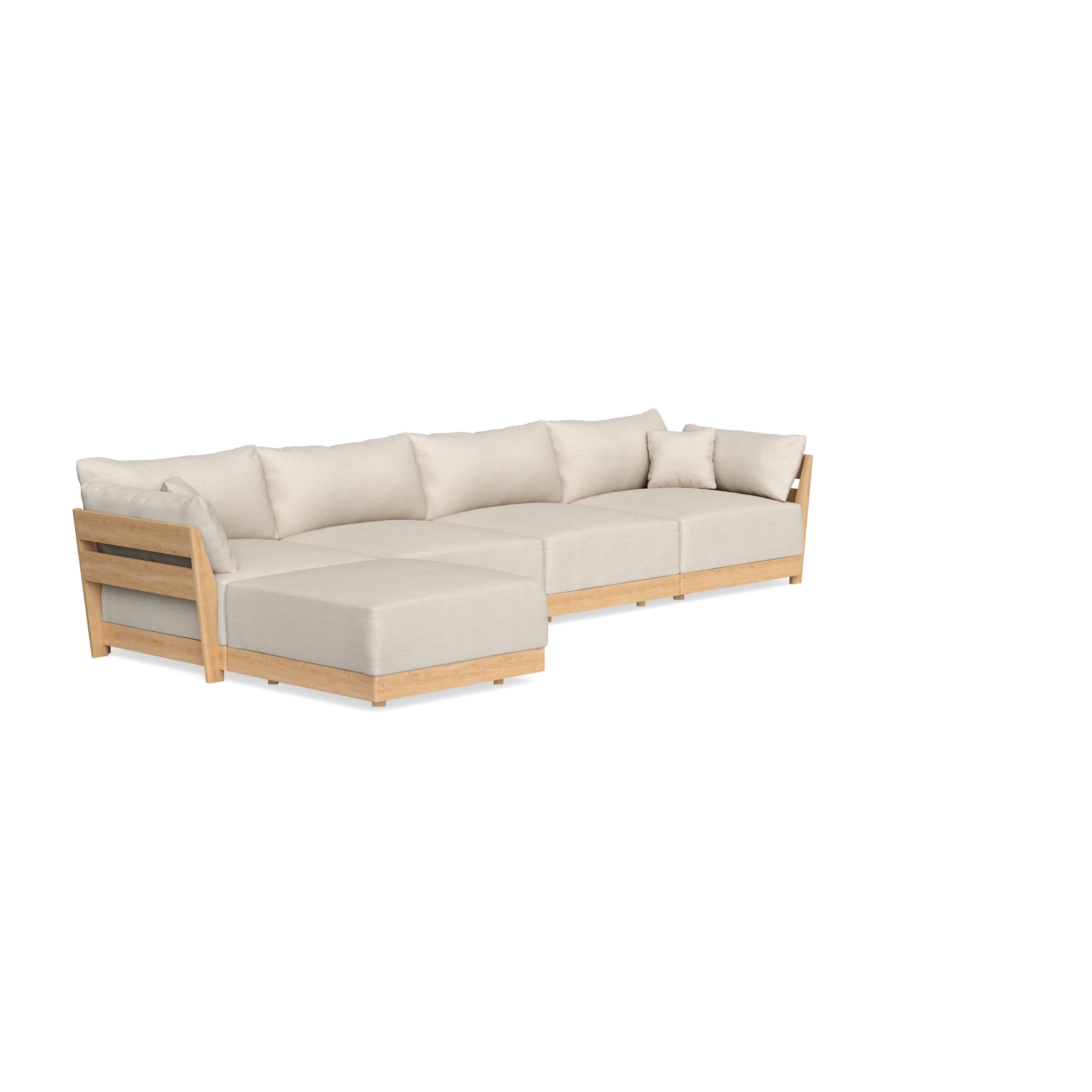 Slipcover Only - Modular Bondi 4-Seater Sectional in Seashell