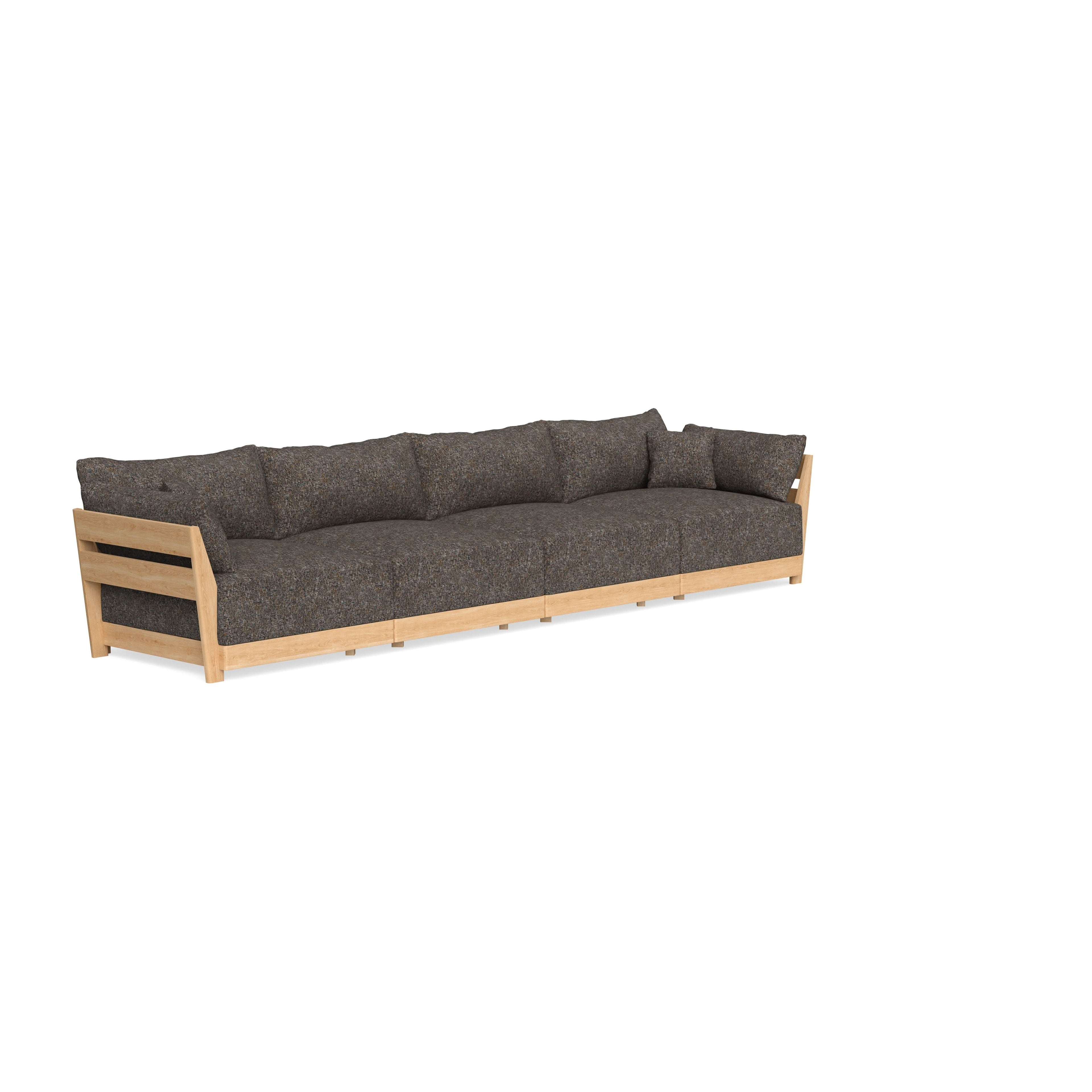 Modular Bondi Latte 4-Seater Sofa in Eclipse | Classic Blend