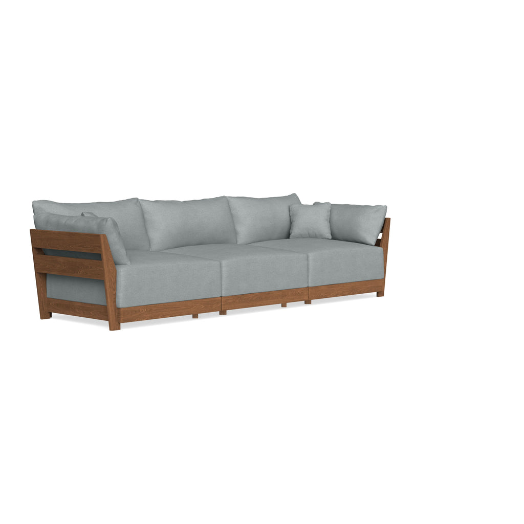 Modular Bondi Espresso 3-Seater Sofa in Light Steel | Classic Blend