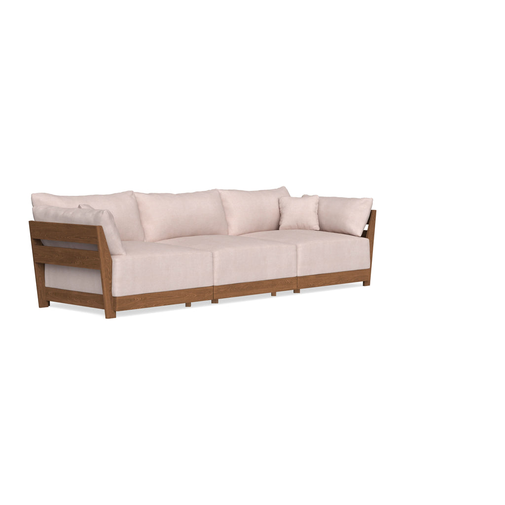 Modular Bondi Espresso 3-Seater Sofa in Blush | Classic Blend