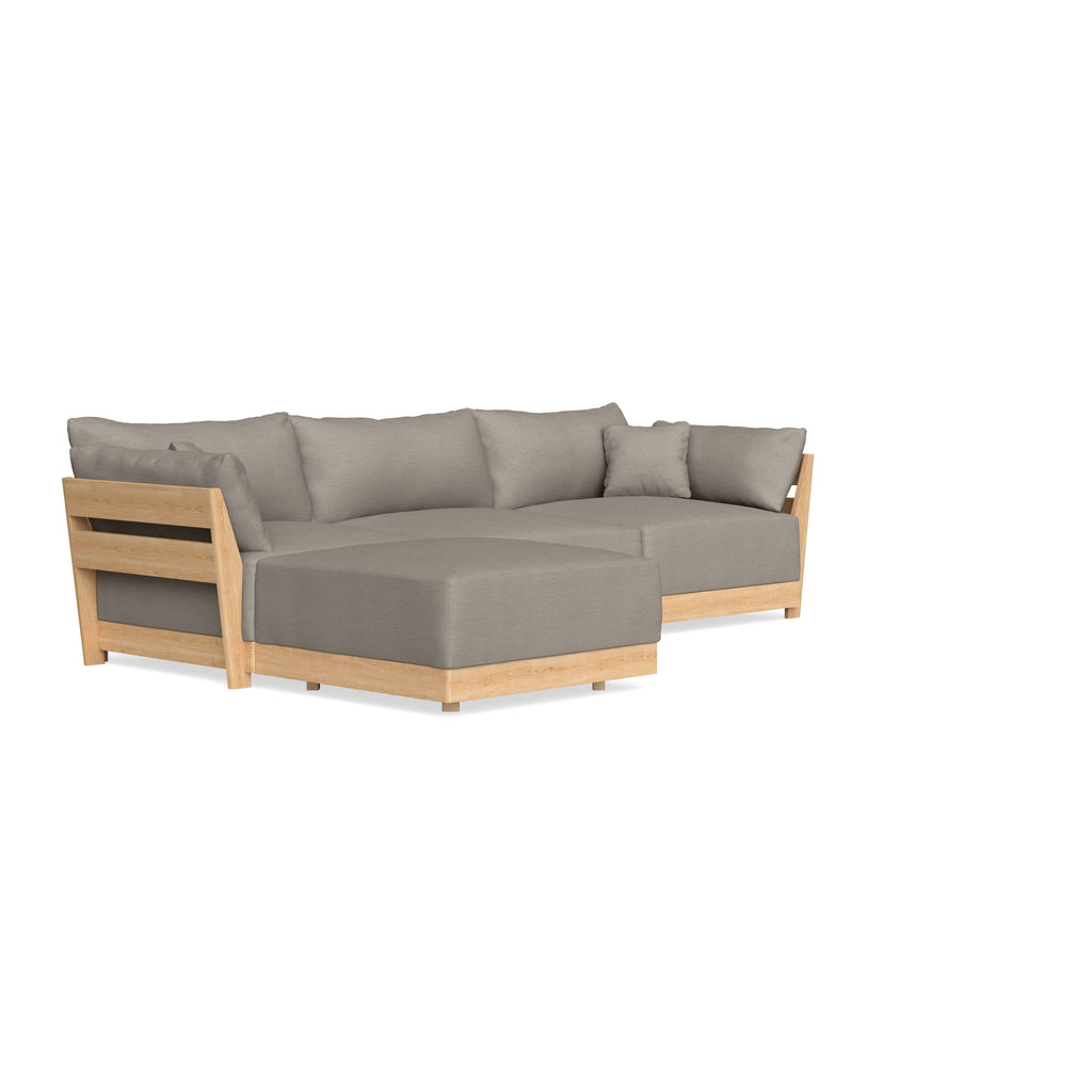 Slipcover Only - Modular Bondi 3-Seater Sectional in Cinder Gray