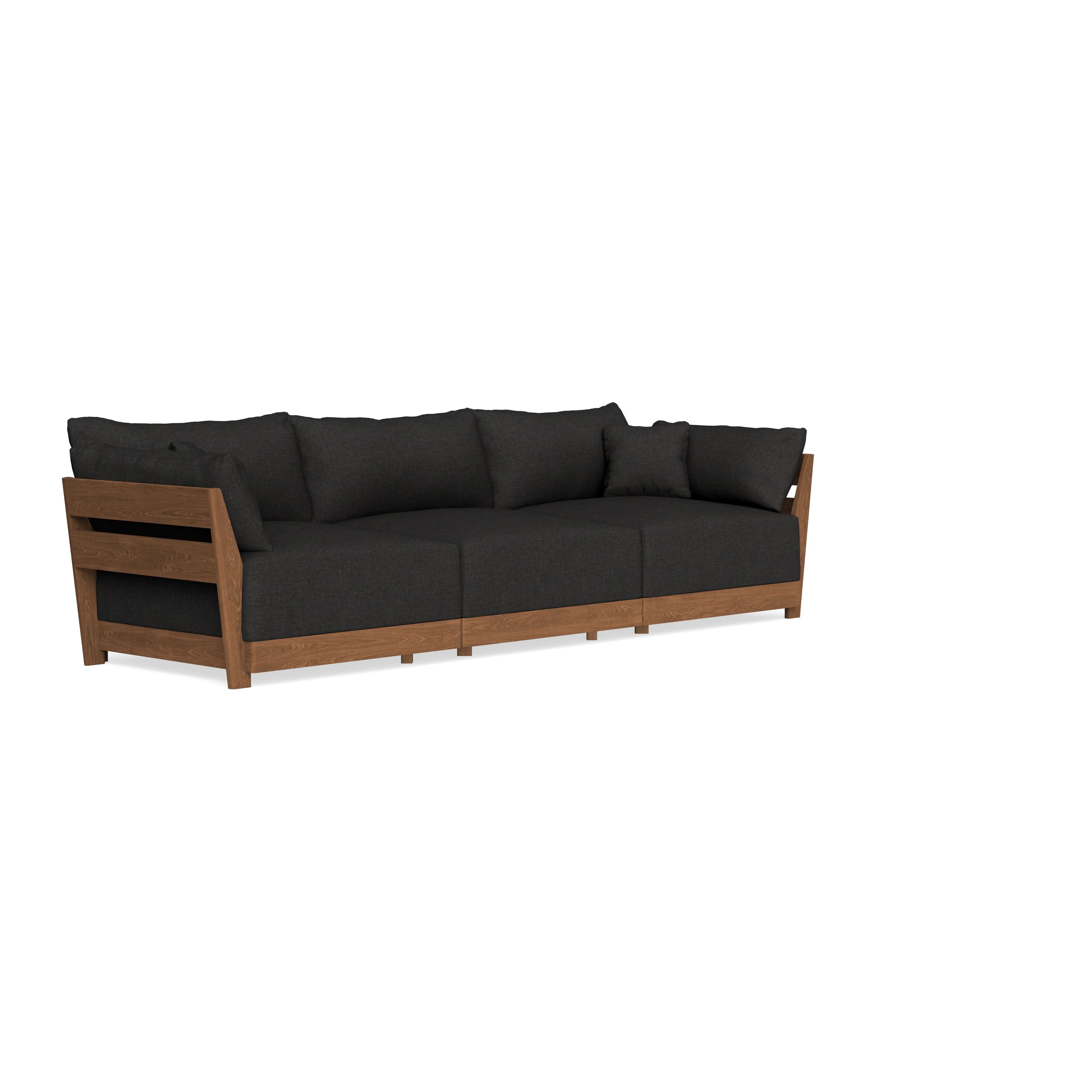 Modular Bondi Espresso 3-Seater Sofa in Peppercorn | Classic Blend