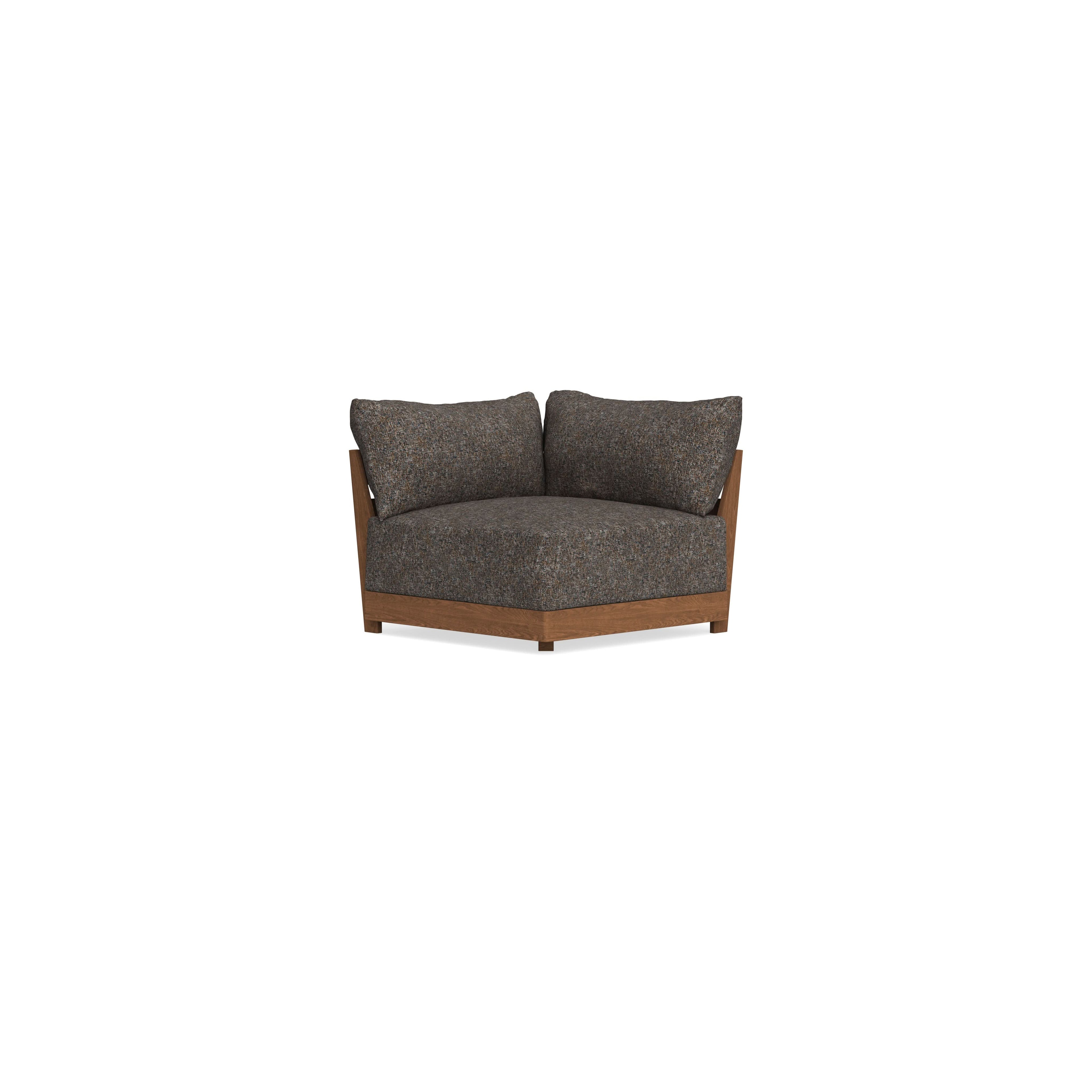 Modular Bondi Espresso Corner Chair in Eclipse | Memory Foam Blend
