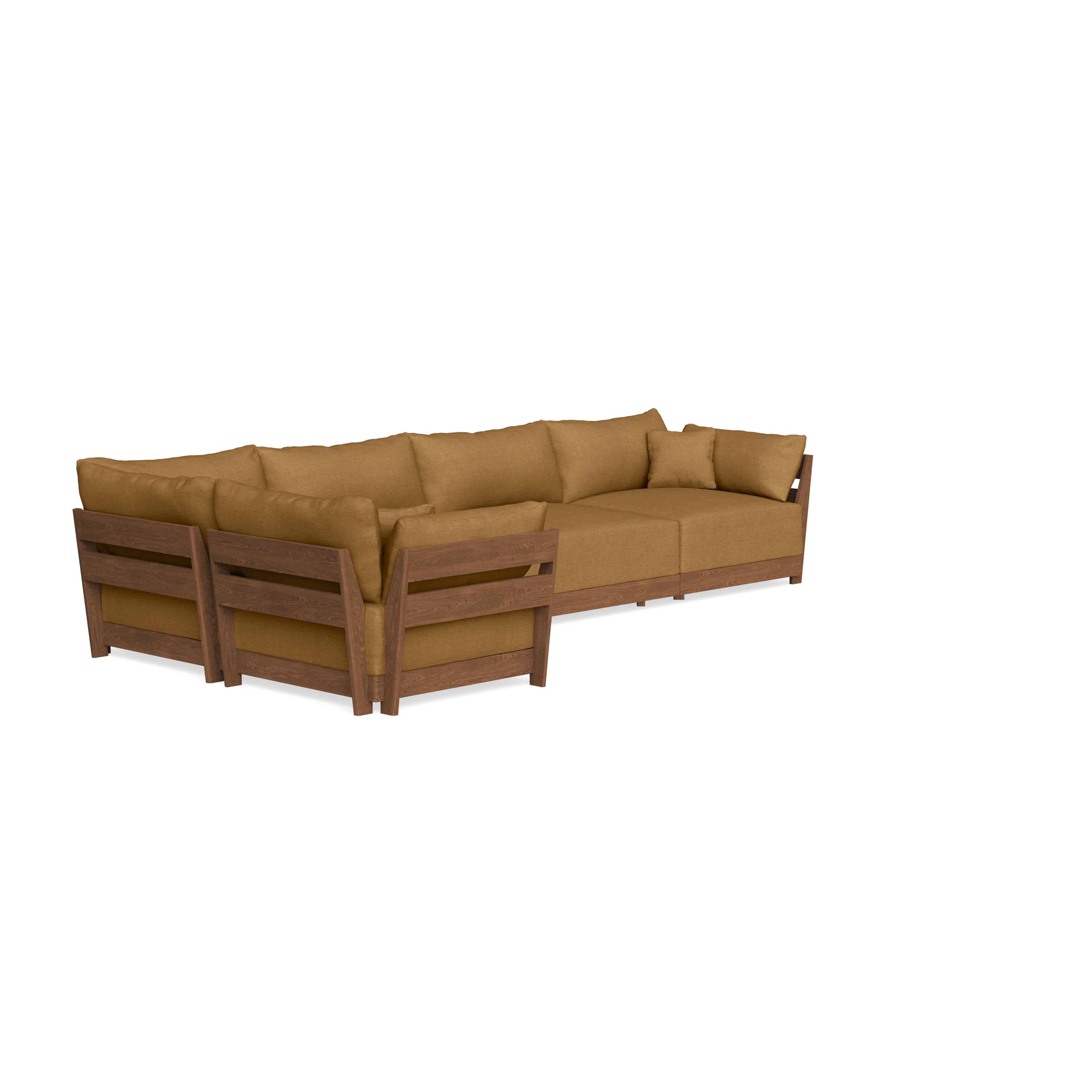Modular Bondi Espresso 5-Seater L-Sectional in Dijon | Classic Blend