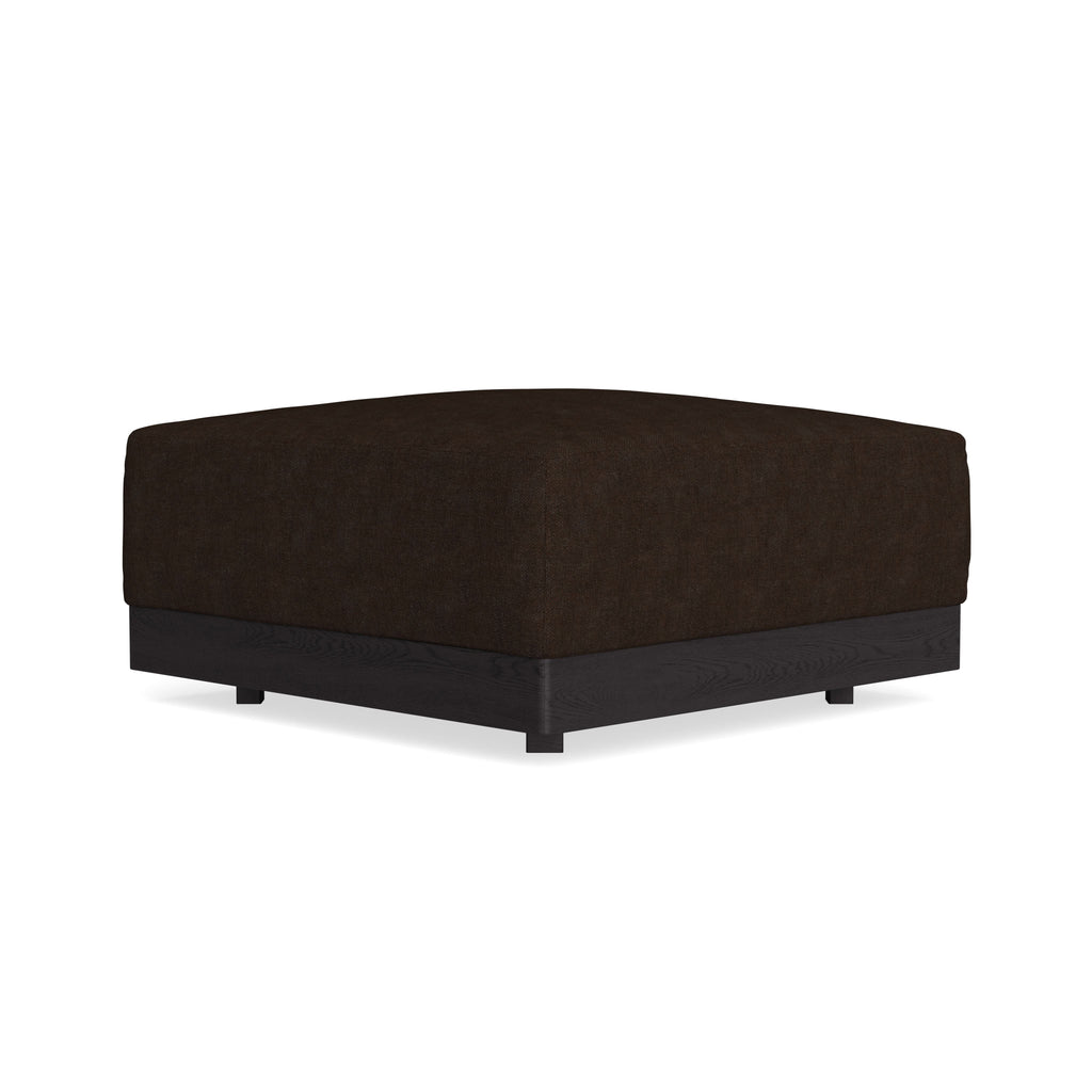 Modular Bondi Black Ottoman in Espresso | Classic Blend