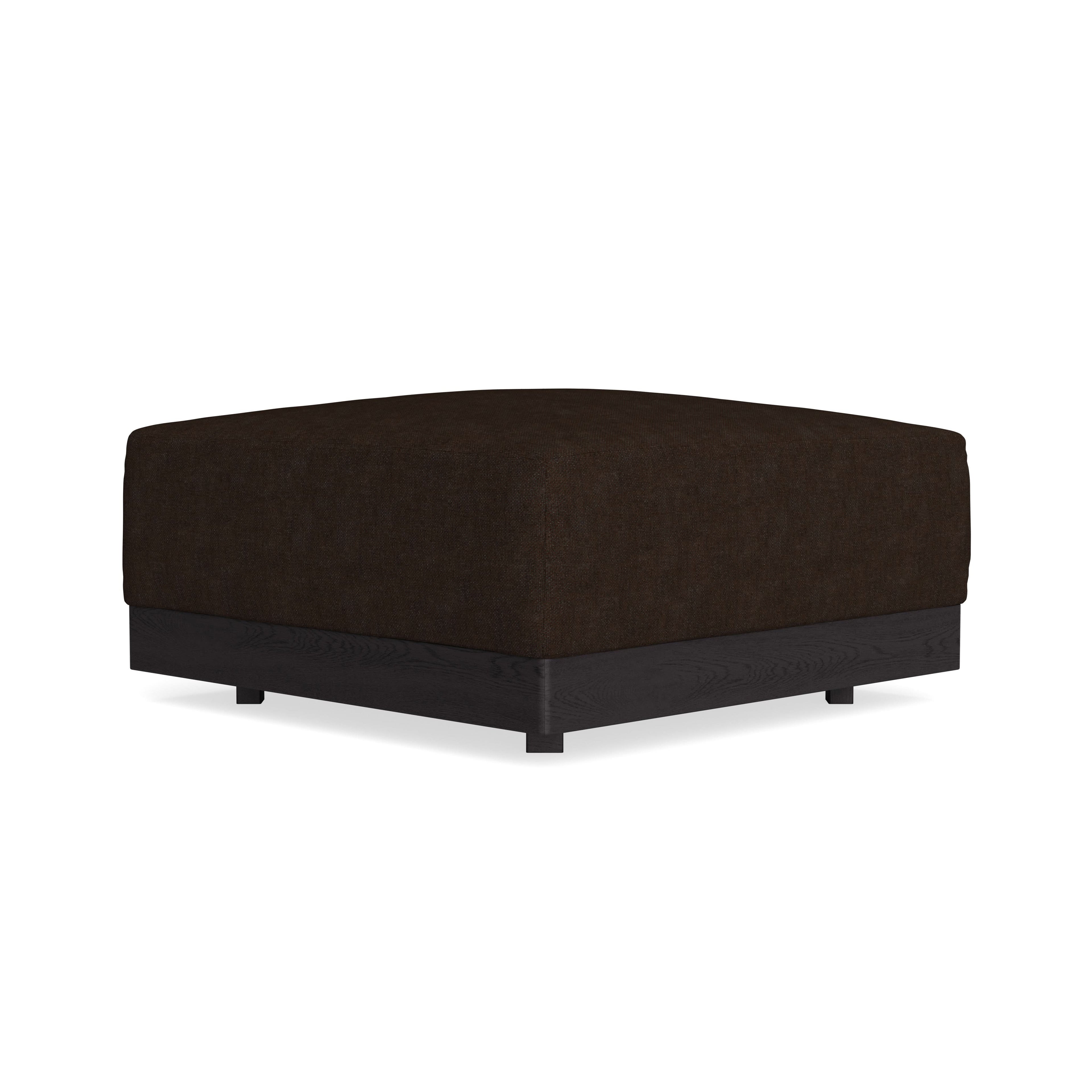 Modular Bondi Black Ottoman in Espresso | Classic Blend