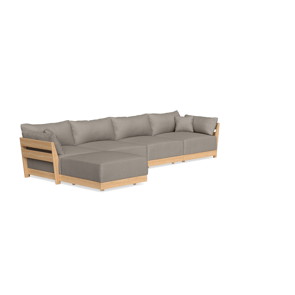Slipcover Only - Modular Bondi 4-Seater Sectional in Cinder Gray
