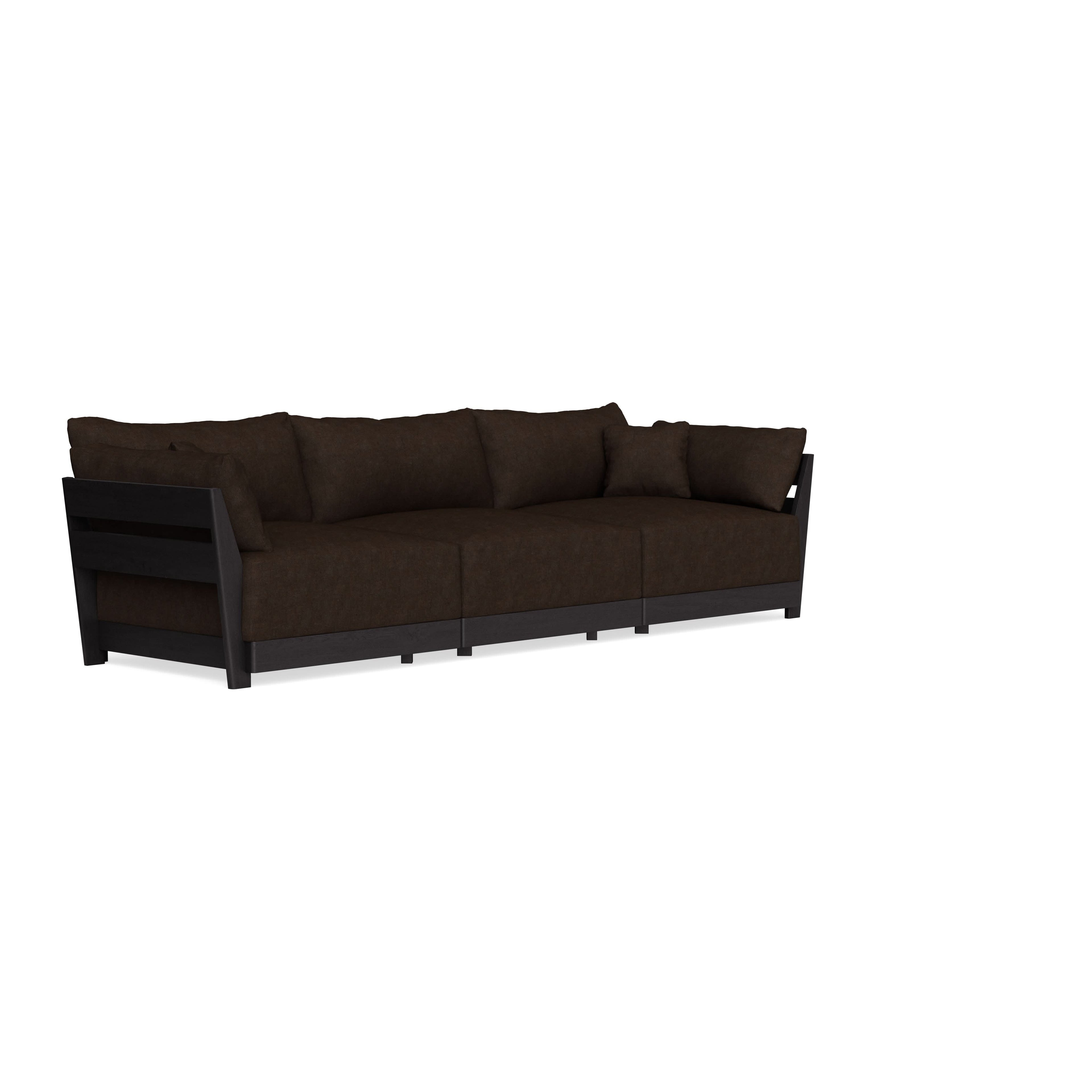 Modular Bondi Black 3-Seater Sofa in Espresso | Classic Blend