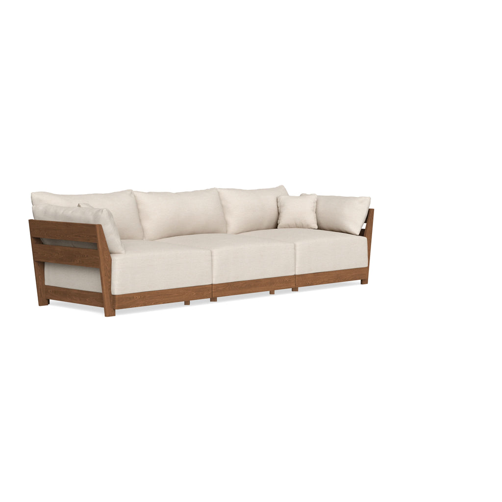 Modular Bondi Espresso 3-Seater Sofa in Seashell | Classic Blend