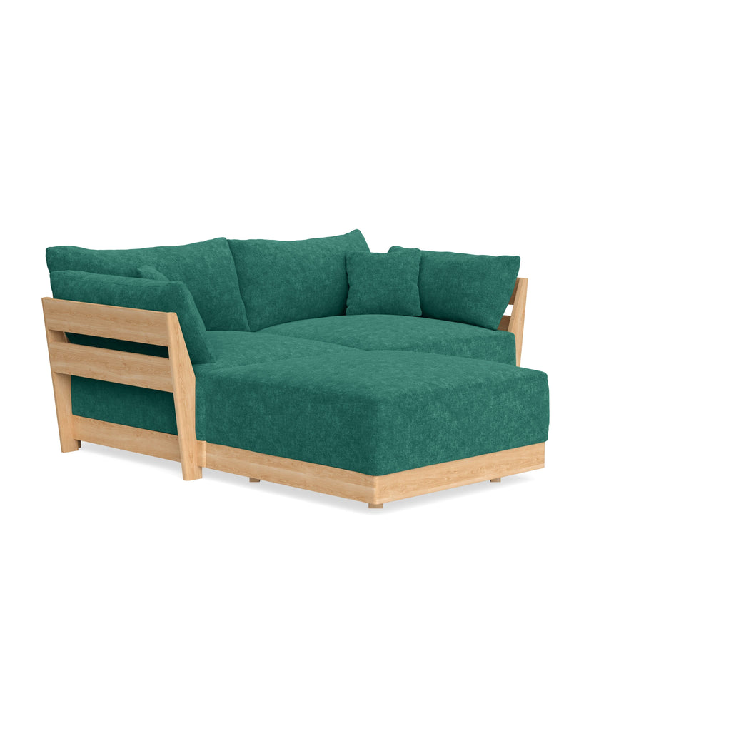 Slipcover Only - Modular Bondi 2-Seater Sectional in Jade Green