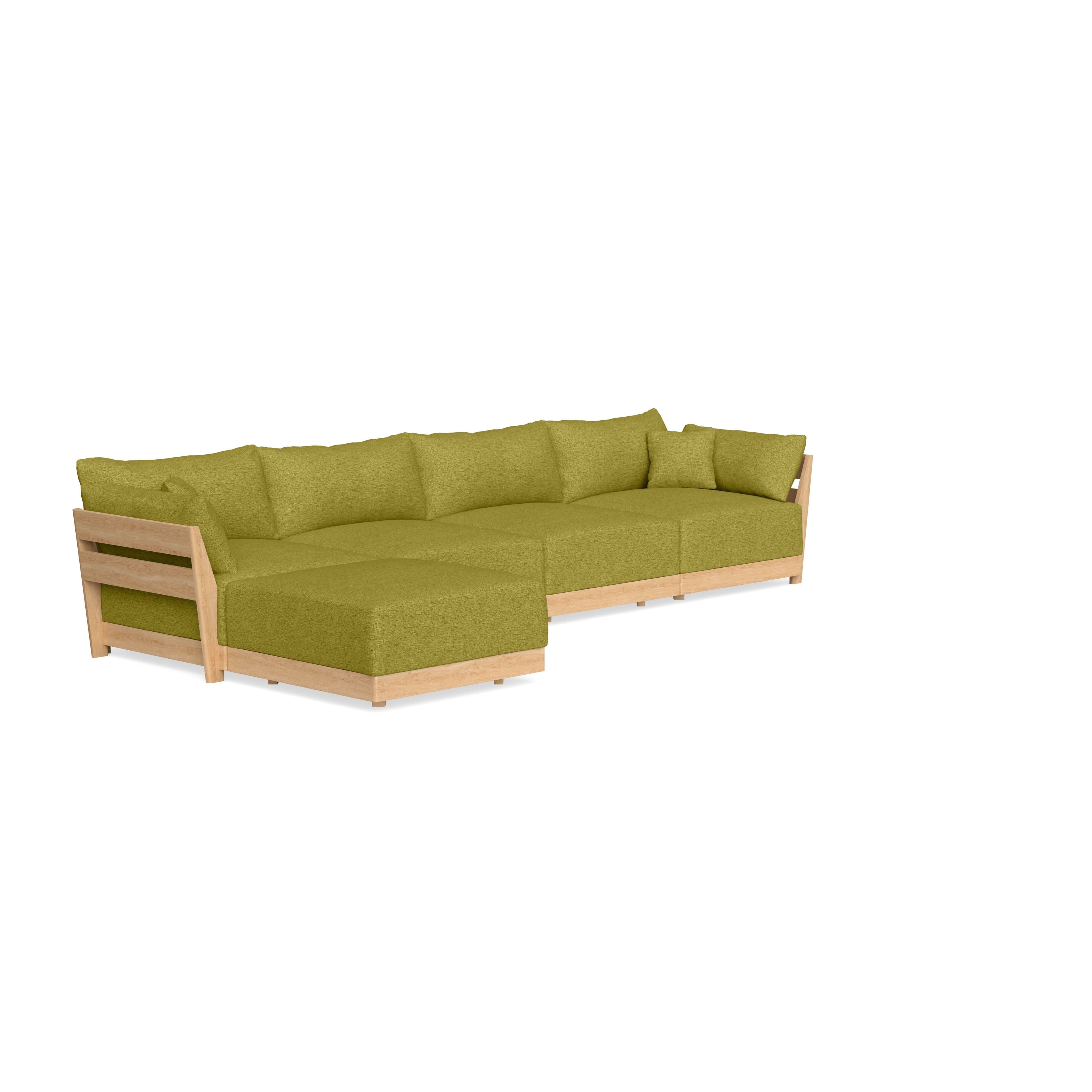 Slipcover Only - Modular Bondi 4-Seater Sectional in Avocado