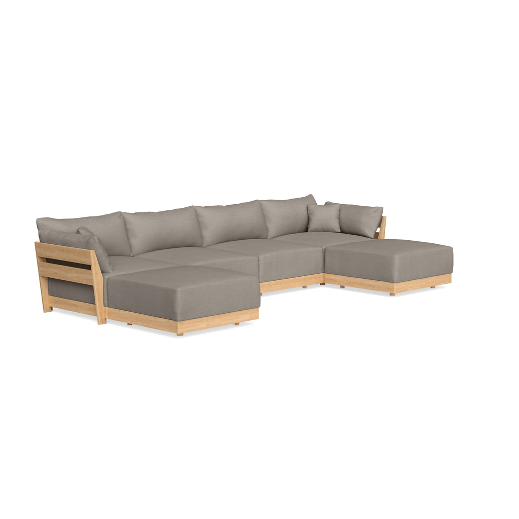 Slipcover Only - Modular Bondi 4-Seater U-Sectional in Cinder Gray