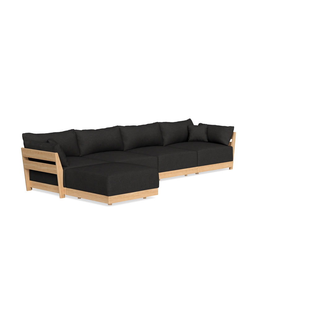 Slipcover Only - Modular Bondi 4-Seater Sectional in Peppercorn
