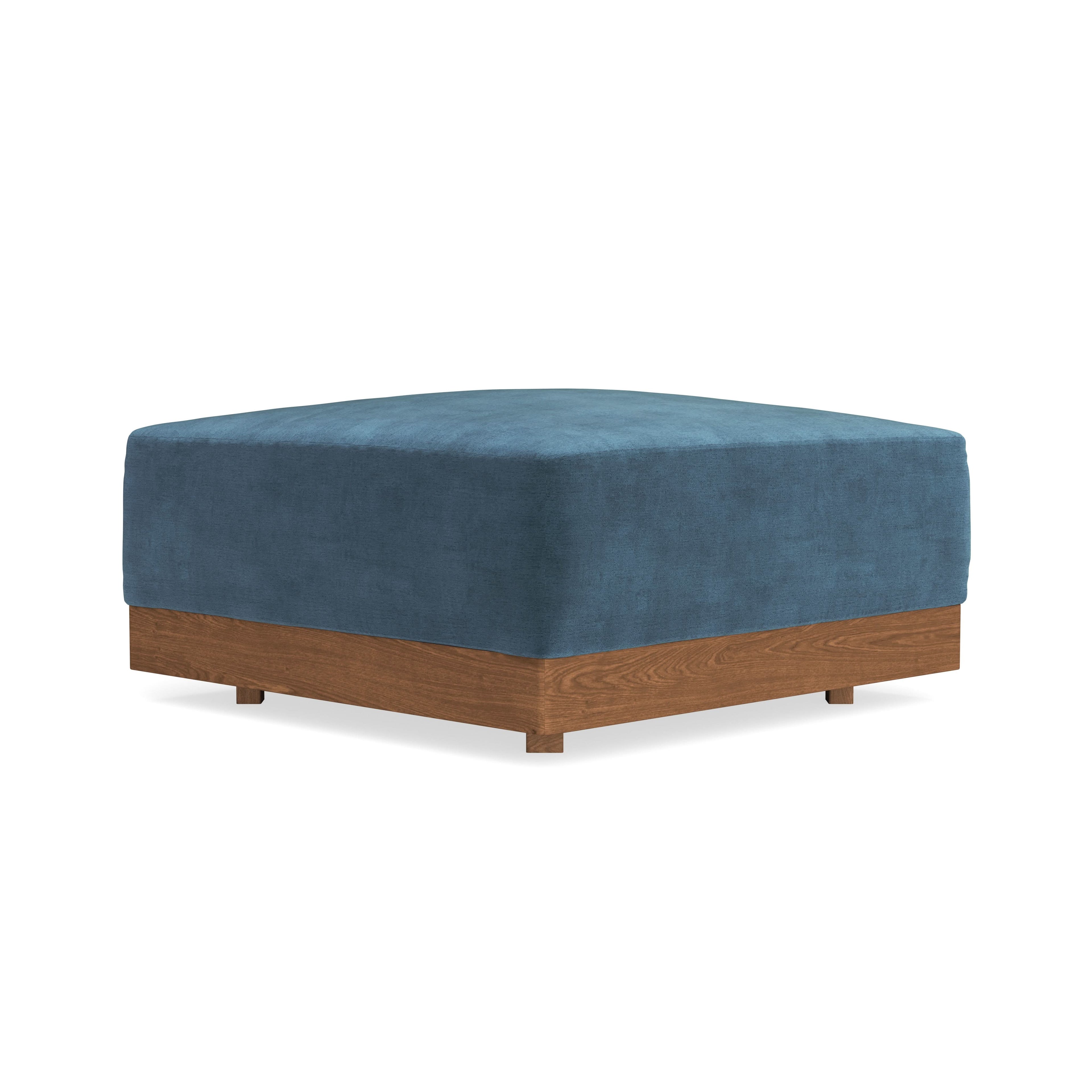 Modular Bondi Espresso Ottoman in Oxford Blue | Classic Blend