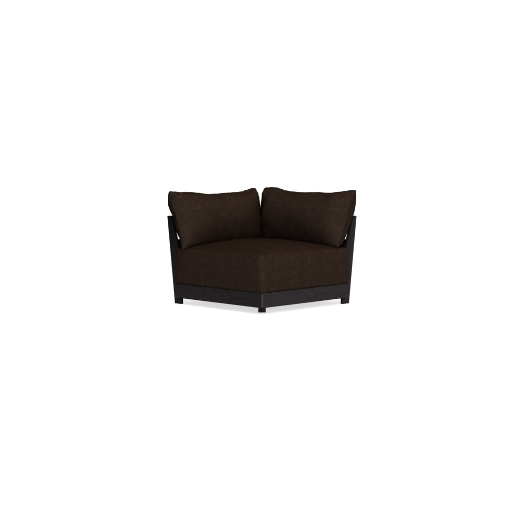 Modular Bondi Black Corner Chair in Espresso | Classic Blend