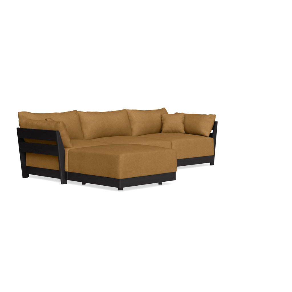 Modular Bondi Black 3-Seater Sectional in Dijon | Classic Blend